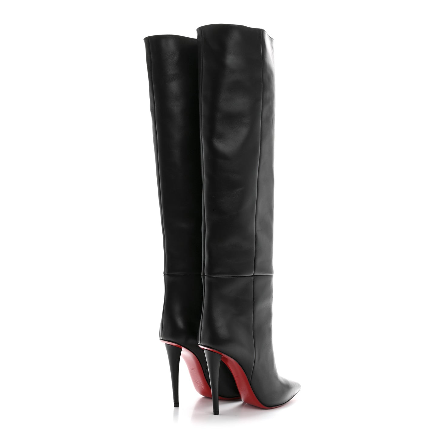 Calfskin Astrilarge Botta 100 Knee High Boots 37.5 Black