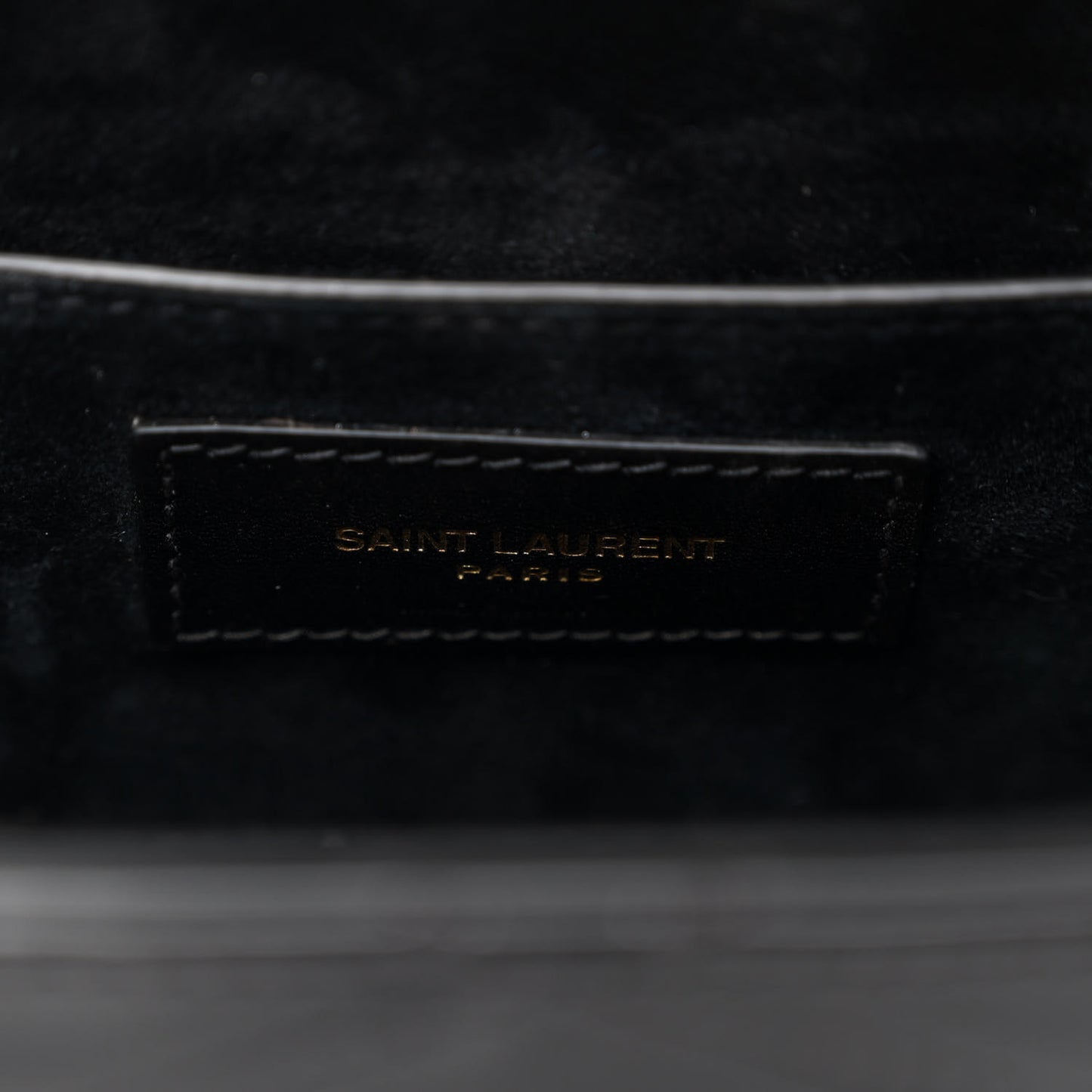 Patent Matelasse Monogram June Box Bag Black