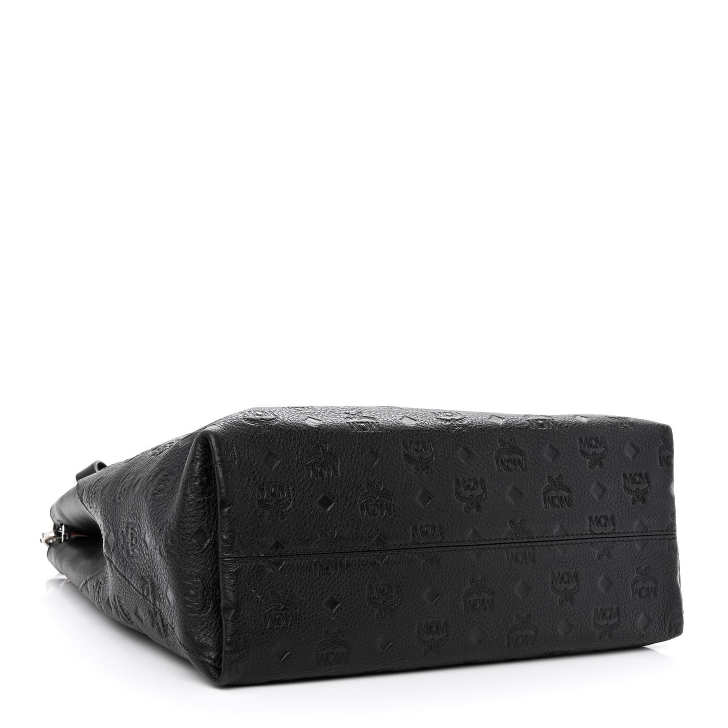 Calfskin Ottomar Monogram Large Klara Shopper Tote Black