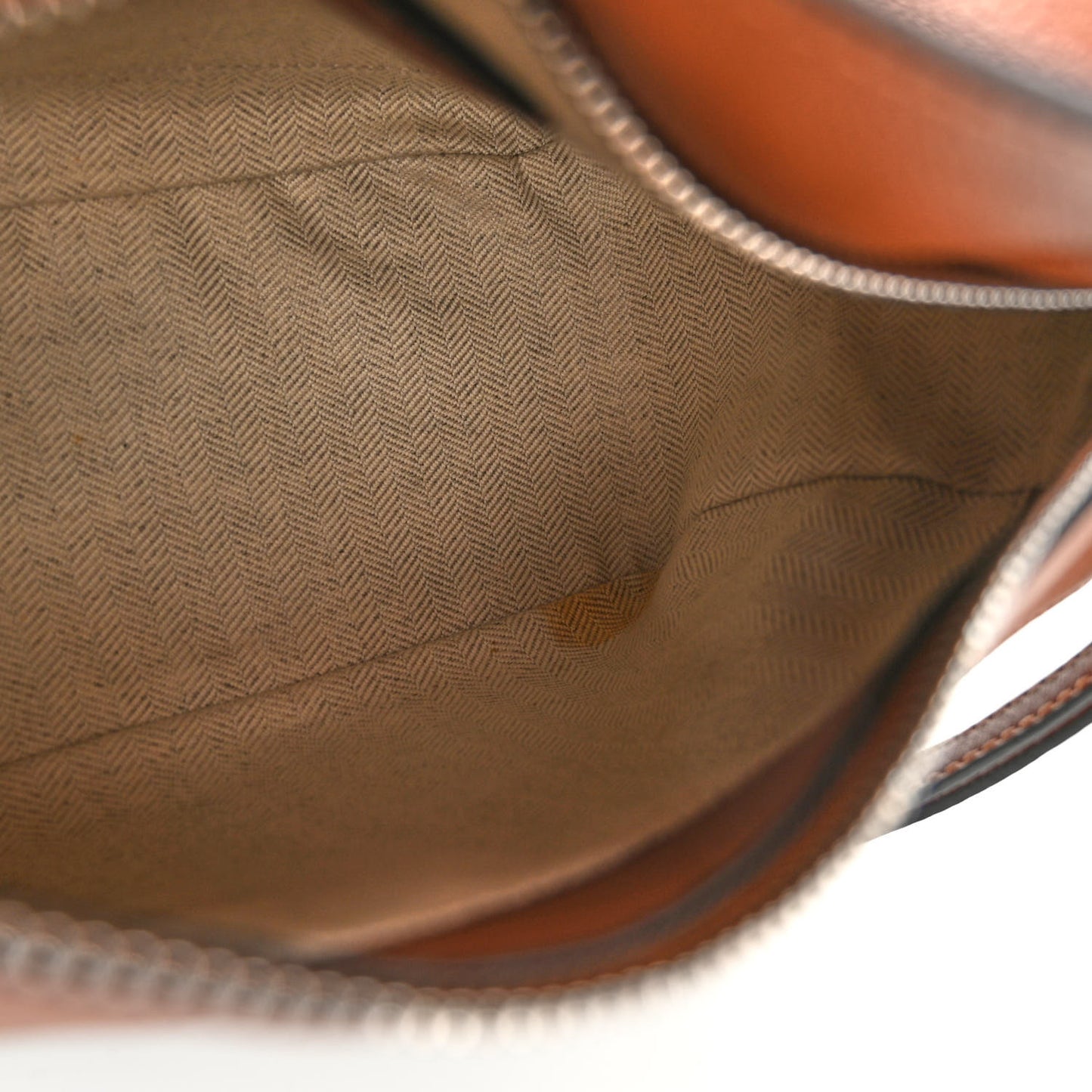 Calfskin Small Craft Puzzle Bag Tan Black