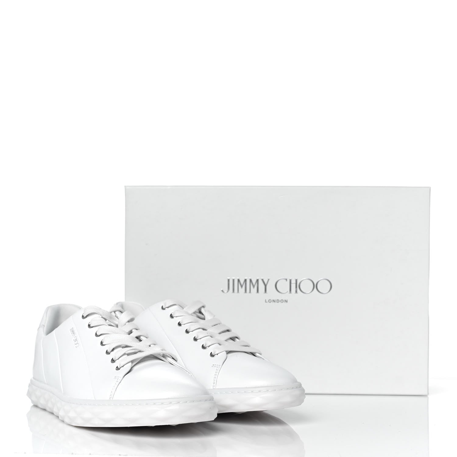 Jimmy Choo Nappa Mens Diamond Light Sneakers 43 White 9 of 9