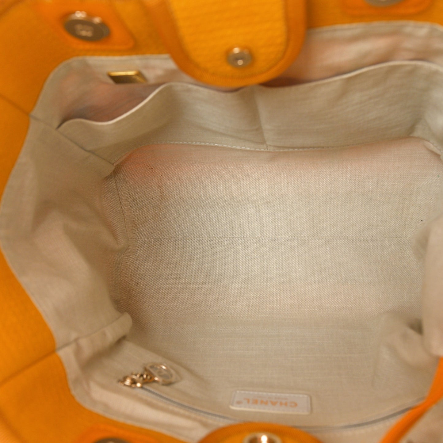 Mixed Fibers Small Deauville Tote Yellow