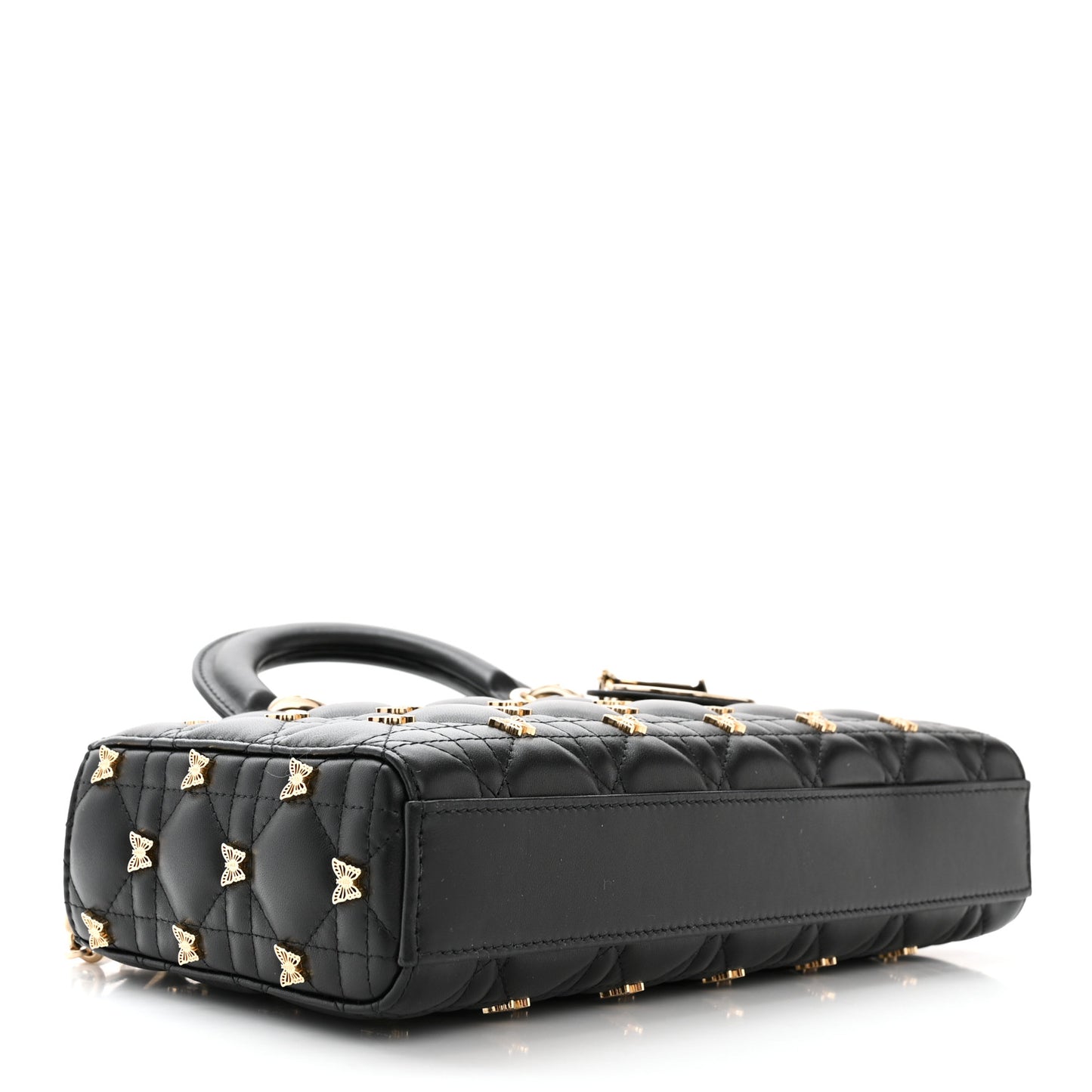 Lambskin Butterfly Cannage Lady D-Joy Black