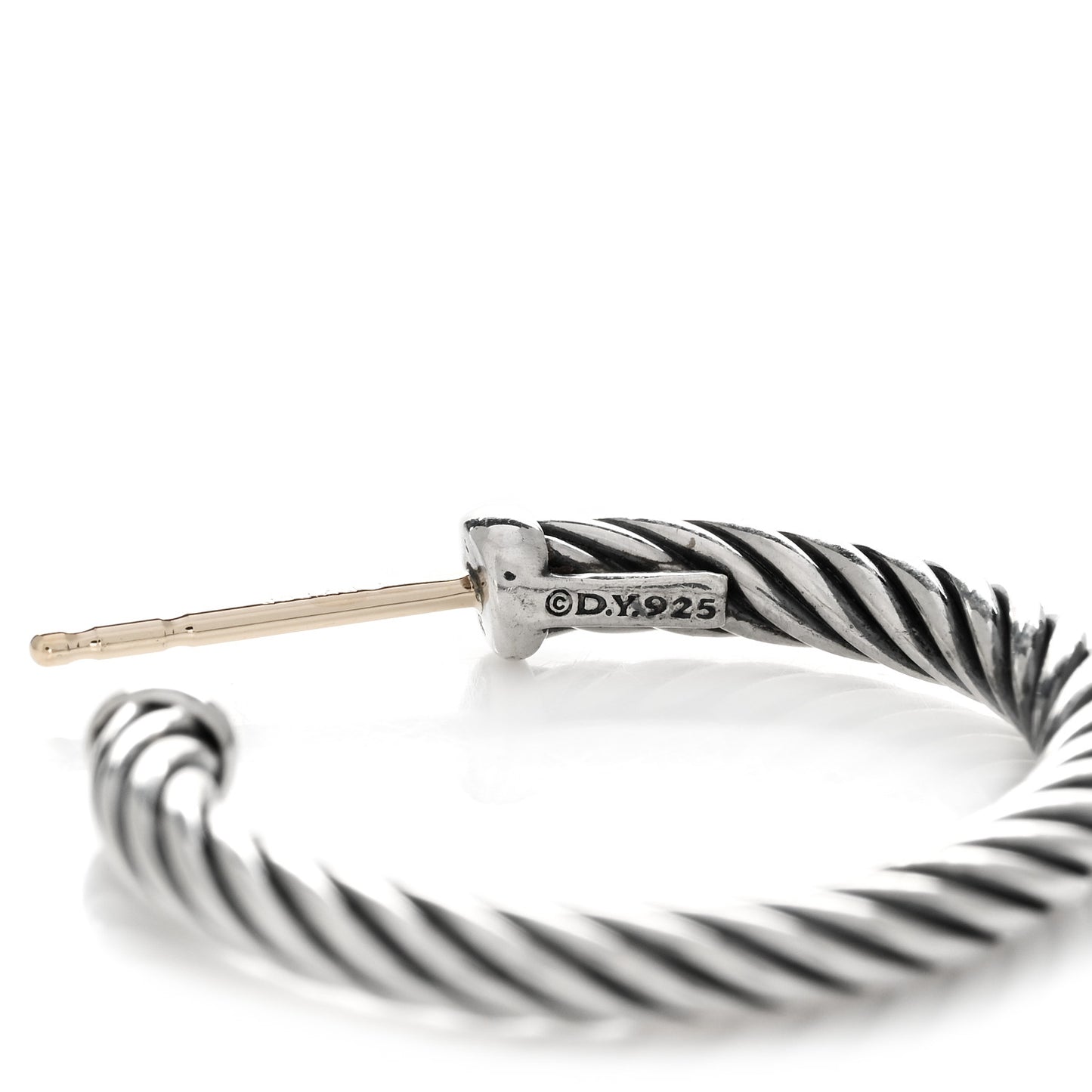Sterling Silver Small Cable Classics Hoop Earrings