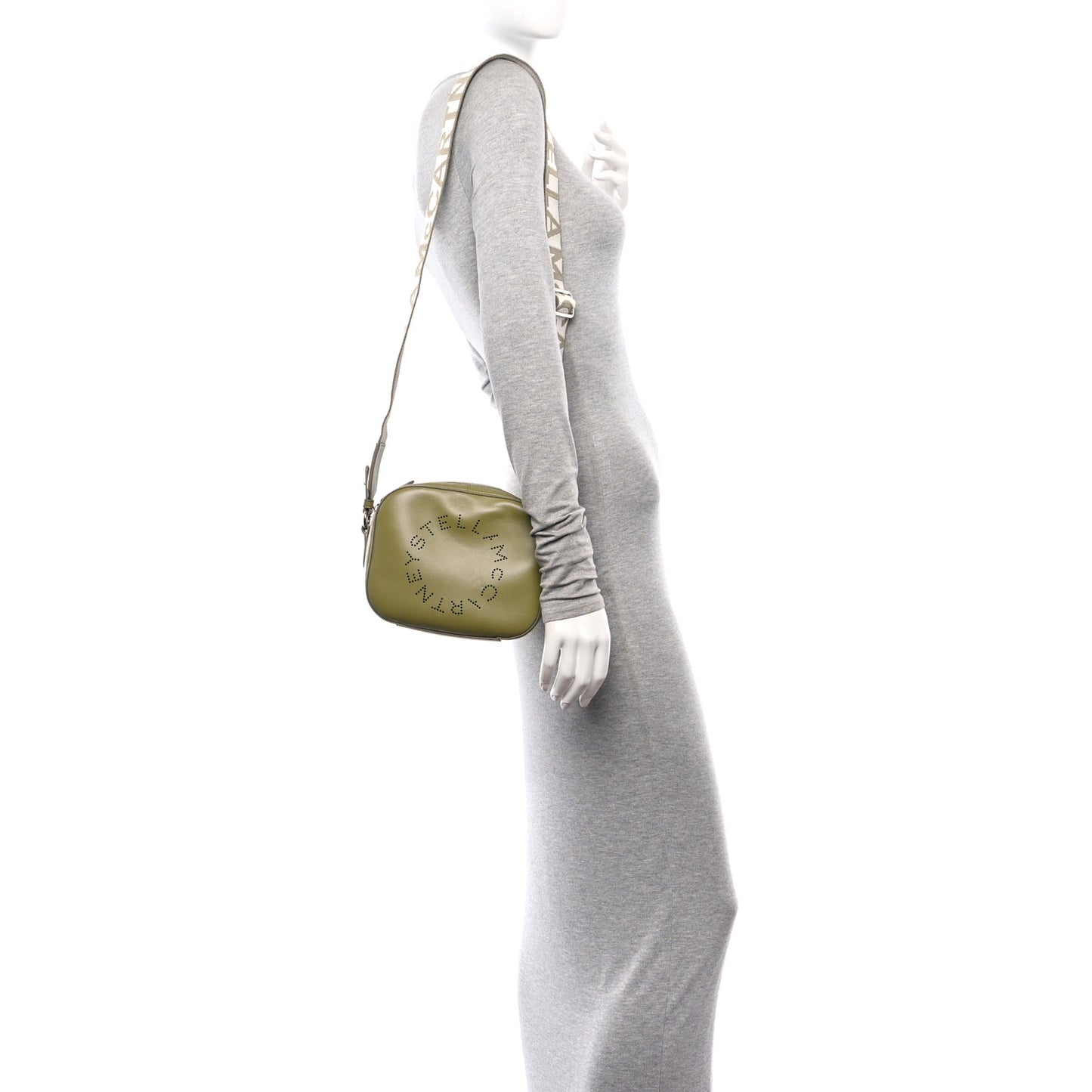 Eco Alter Nappa Perforated Logo Mini Bag Green
