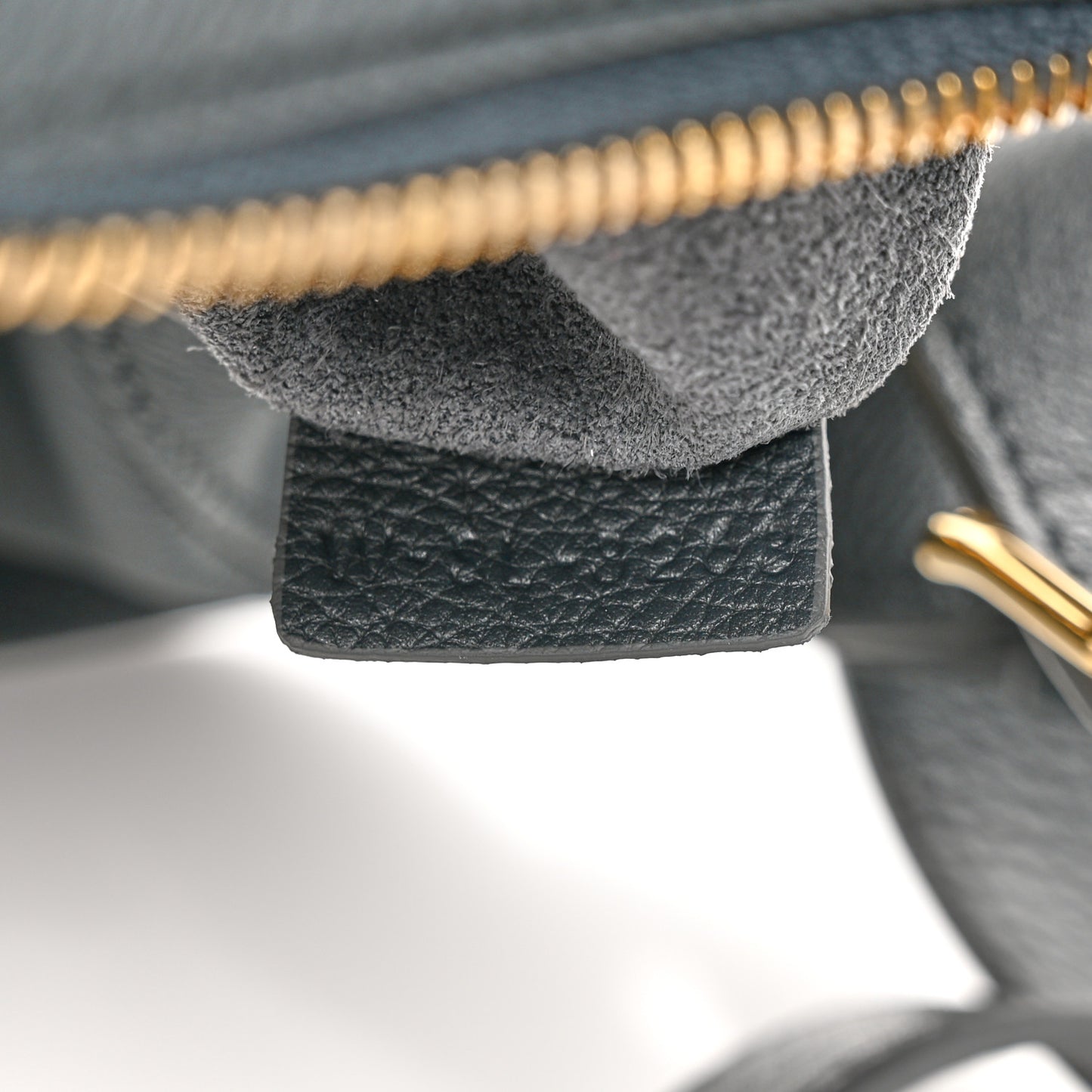 Calfskin Triomphe Heloise Shoulder Bag Slate Grey