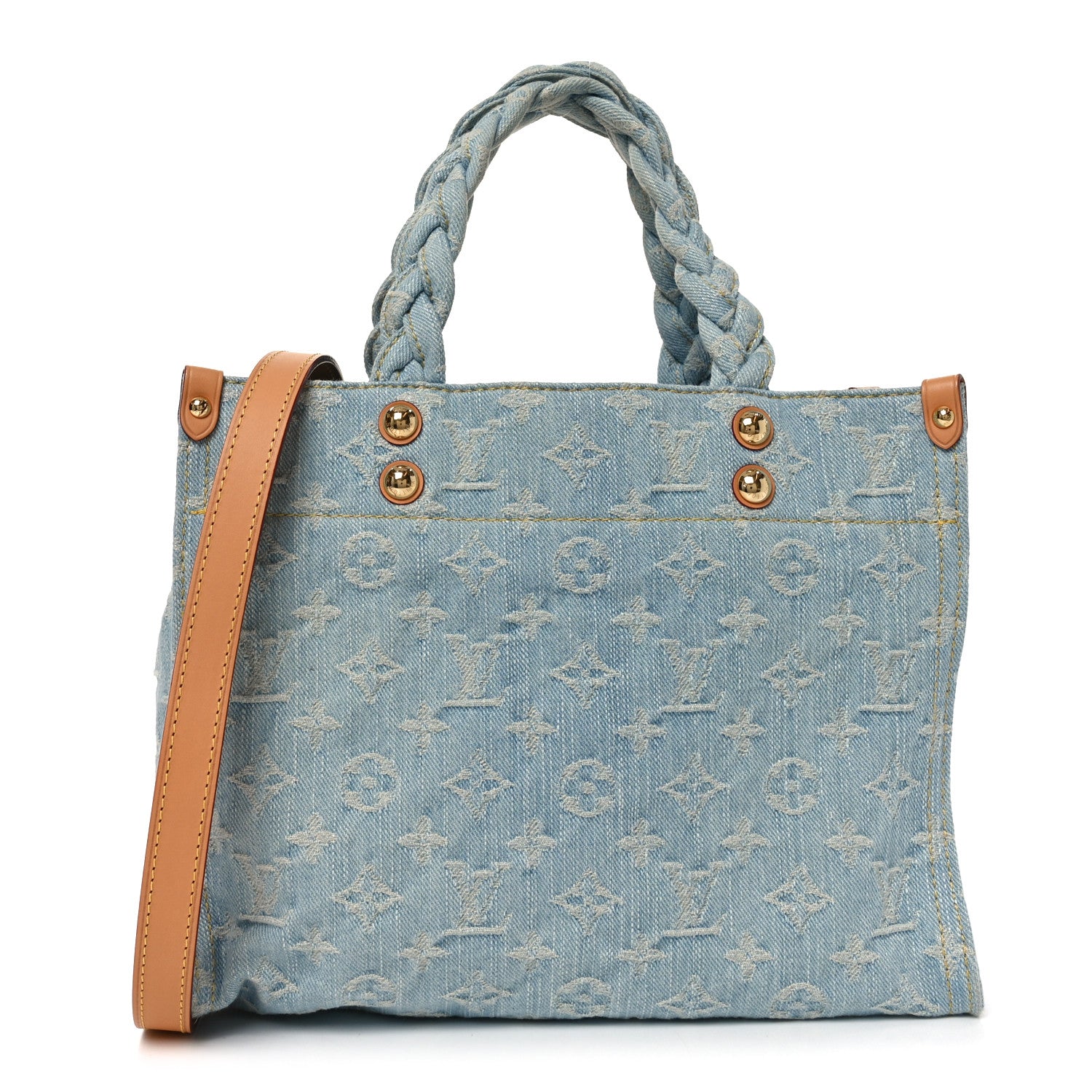 Louis Vuitton Monogram Washed Denim Let Go PM Sky Blue 1826965