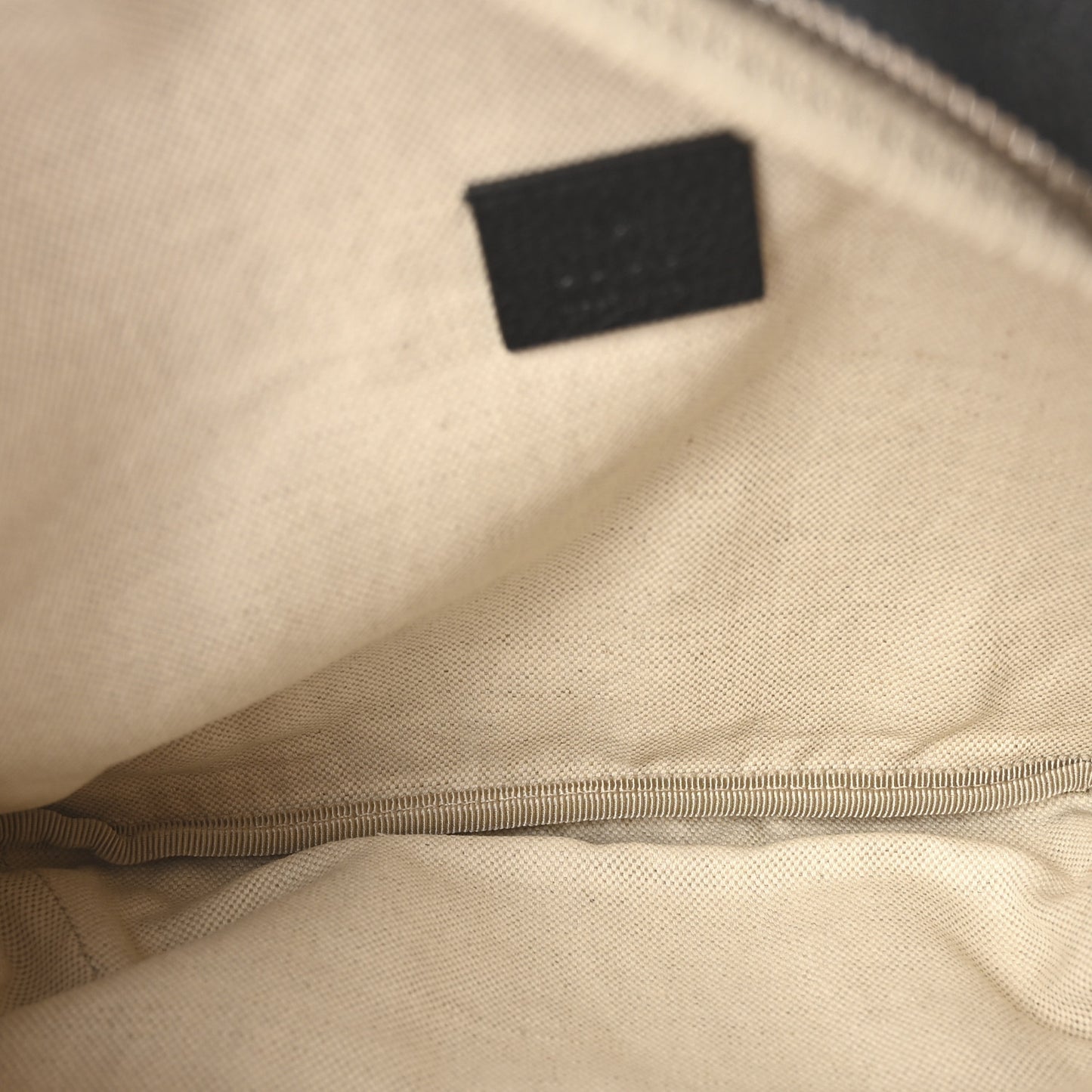 Grained Calfskin Small Logo Belt Bag Black