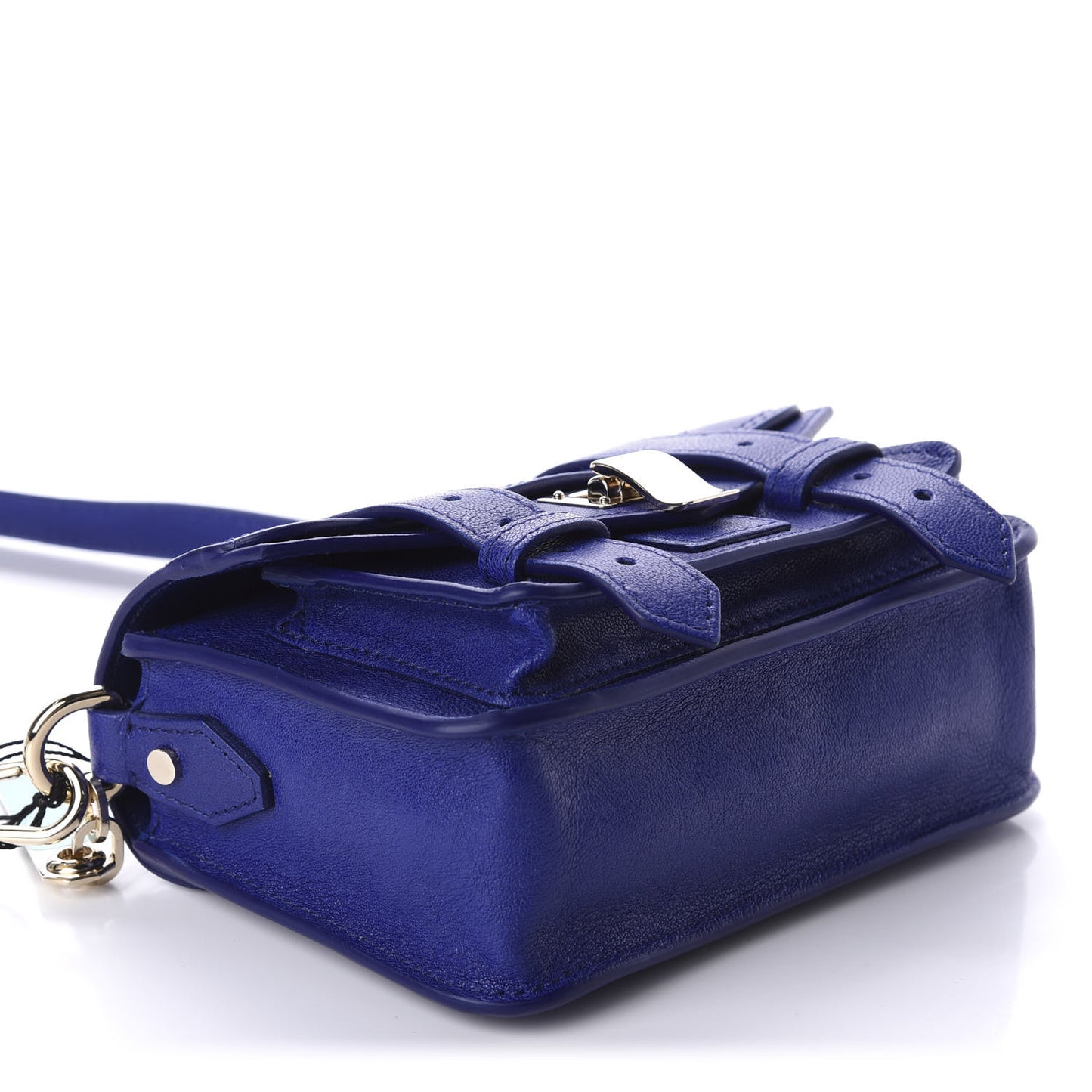 Lambskin Micro PS1 Satchel Sapphire