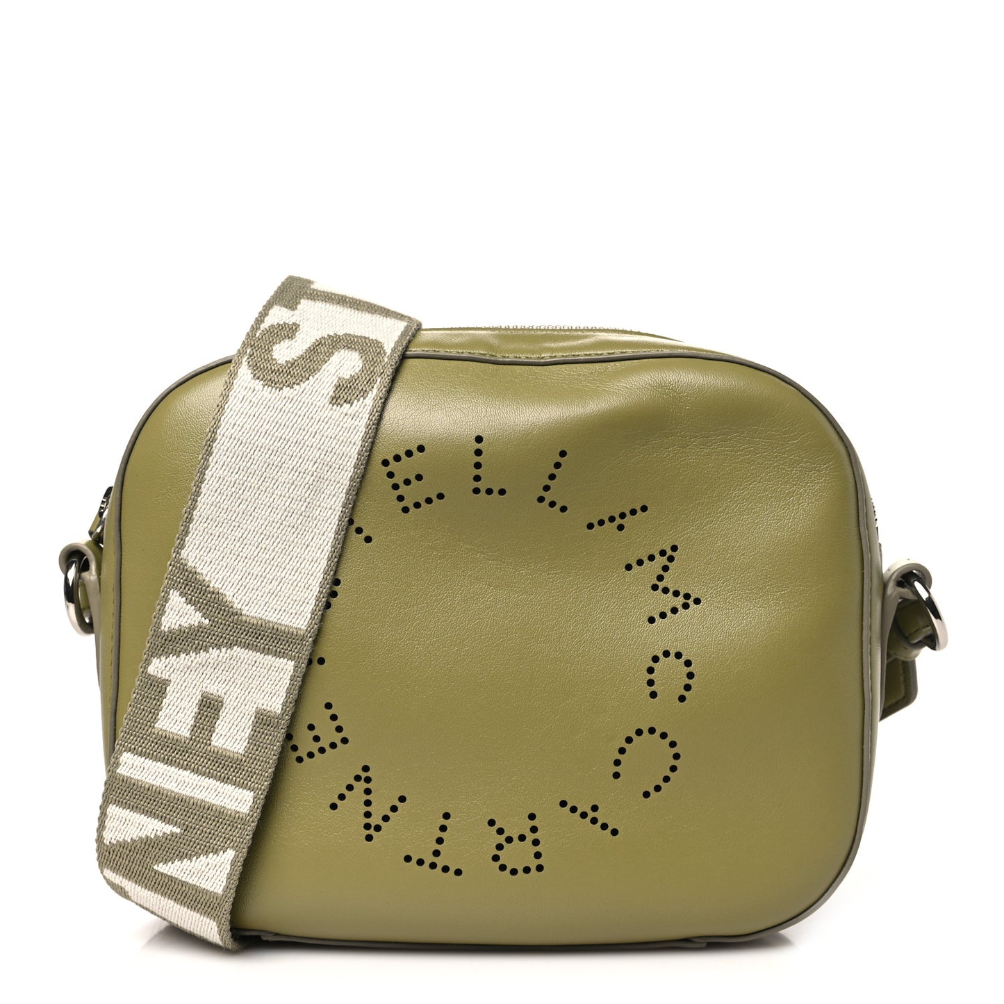 Eco Alter Nappa Perforated Logo Mini Bag Green