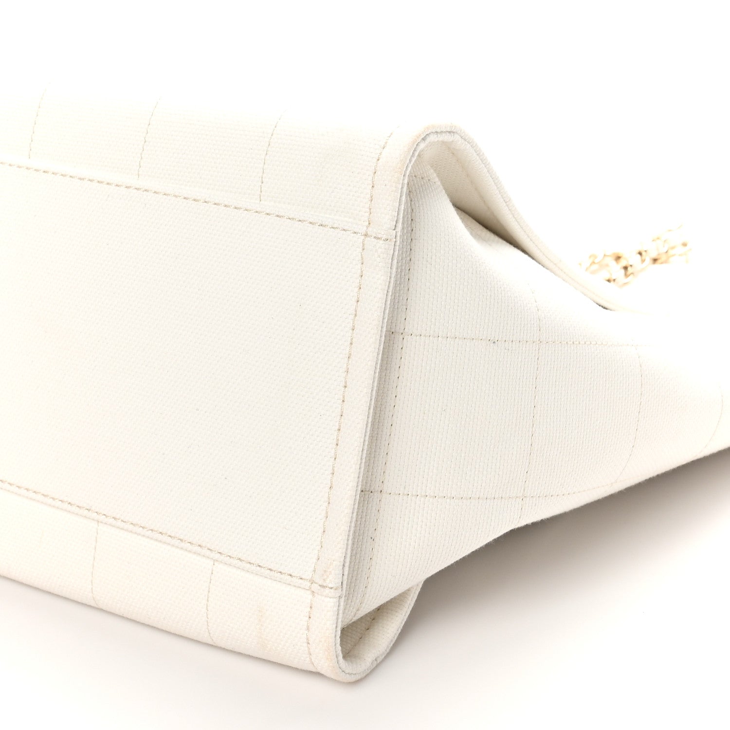 Chanel Cotton Medium Deauville Tote White 11 of 11