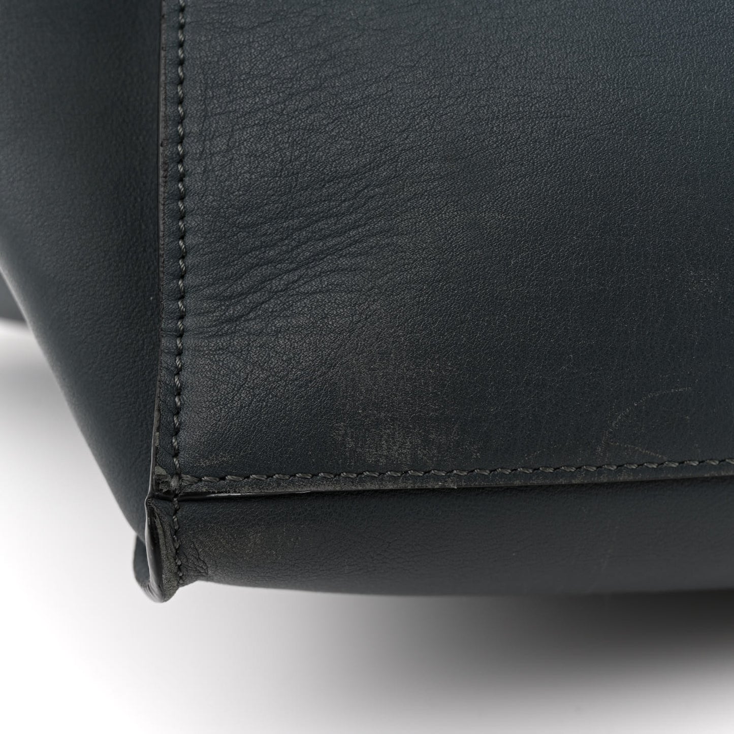 Supple Grained Calfskin Medium Big Bag Slate
