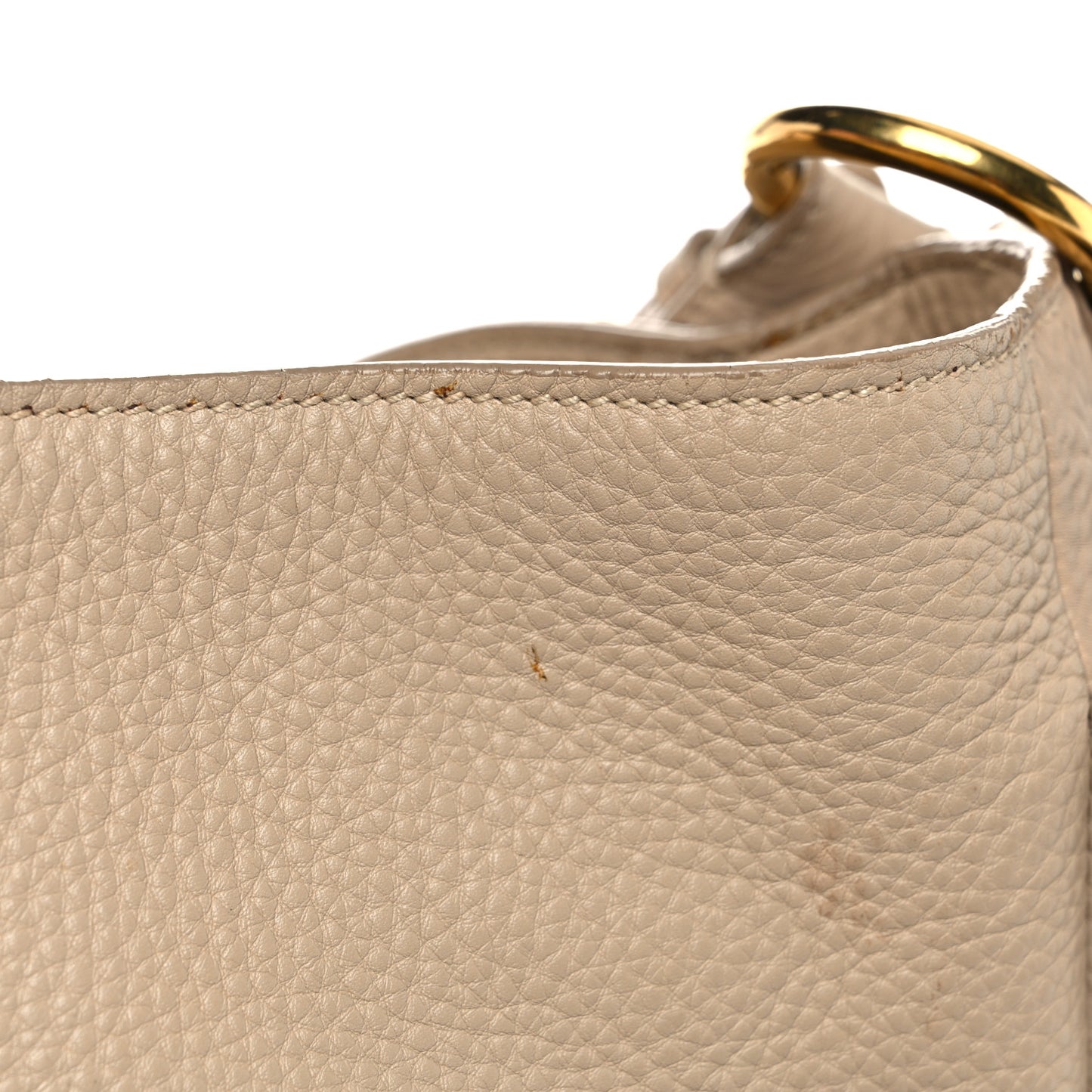 Vitello Daino Side Pocket Hobo Sabbia