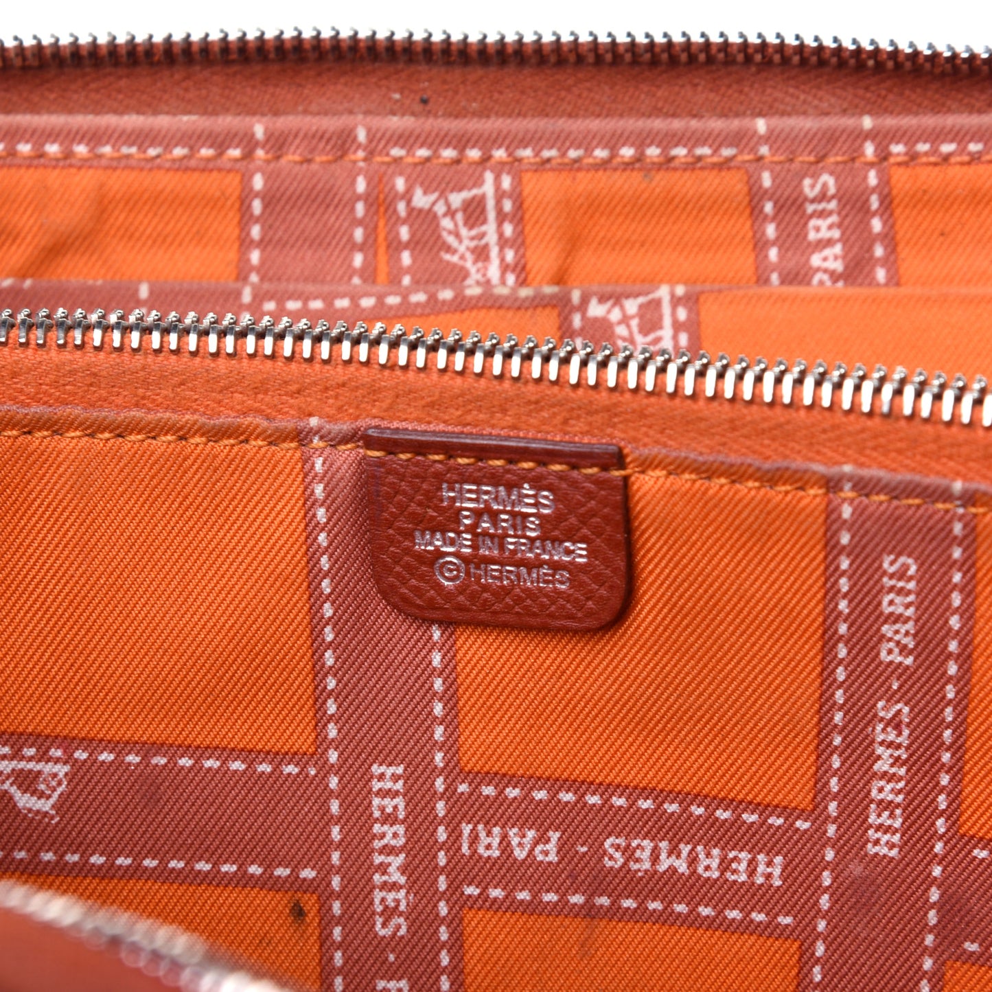 Epsom Silk'In Wallet Brique