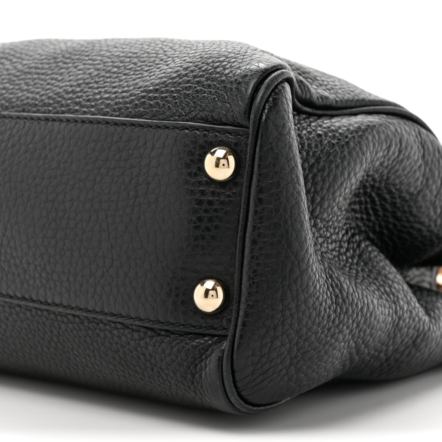 Cellarius Calfskin Mini Bamboo Shopper Tote Black