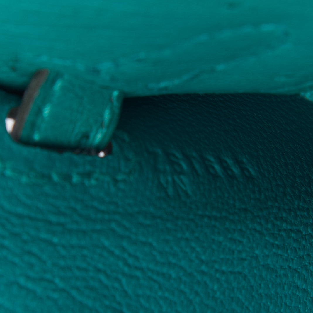 Ostrich Kelly Sellier 25 Vert Verone