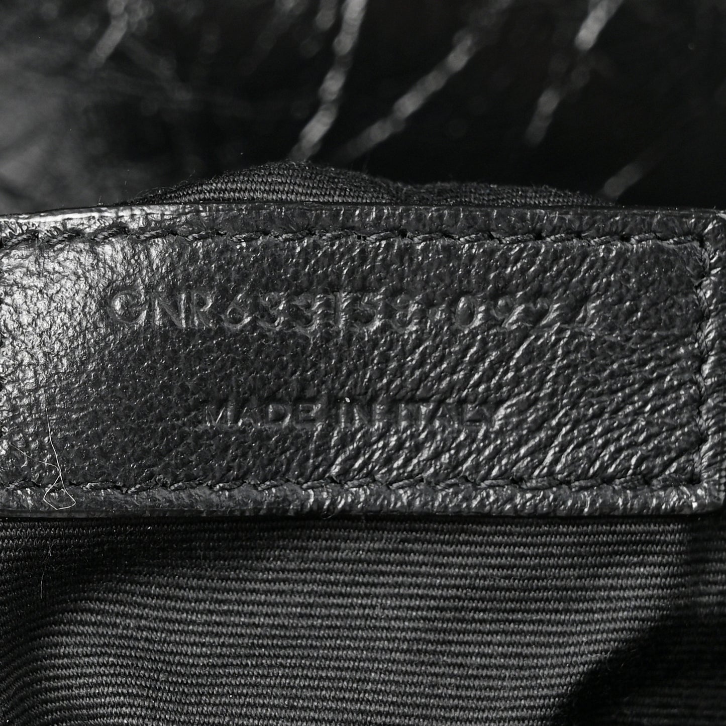 Crinkled Calfskin Matelasse Monogram Medium Niki Chain Satchel Black