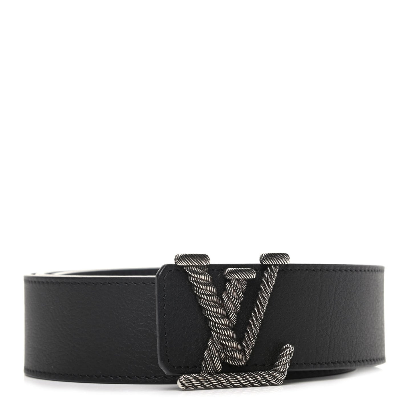 Calfskin LV Belt 100 40 Black