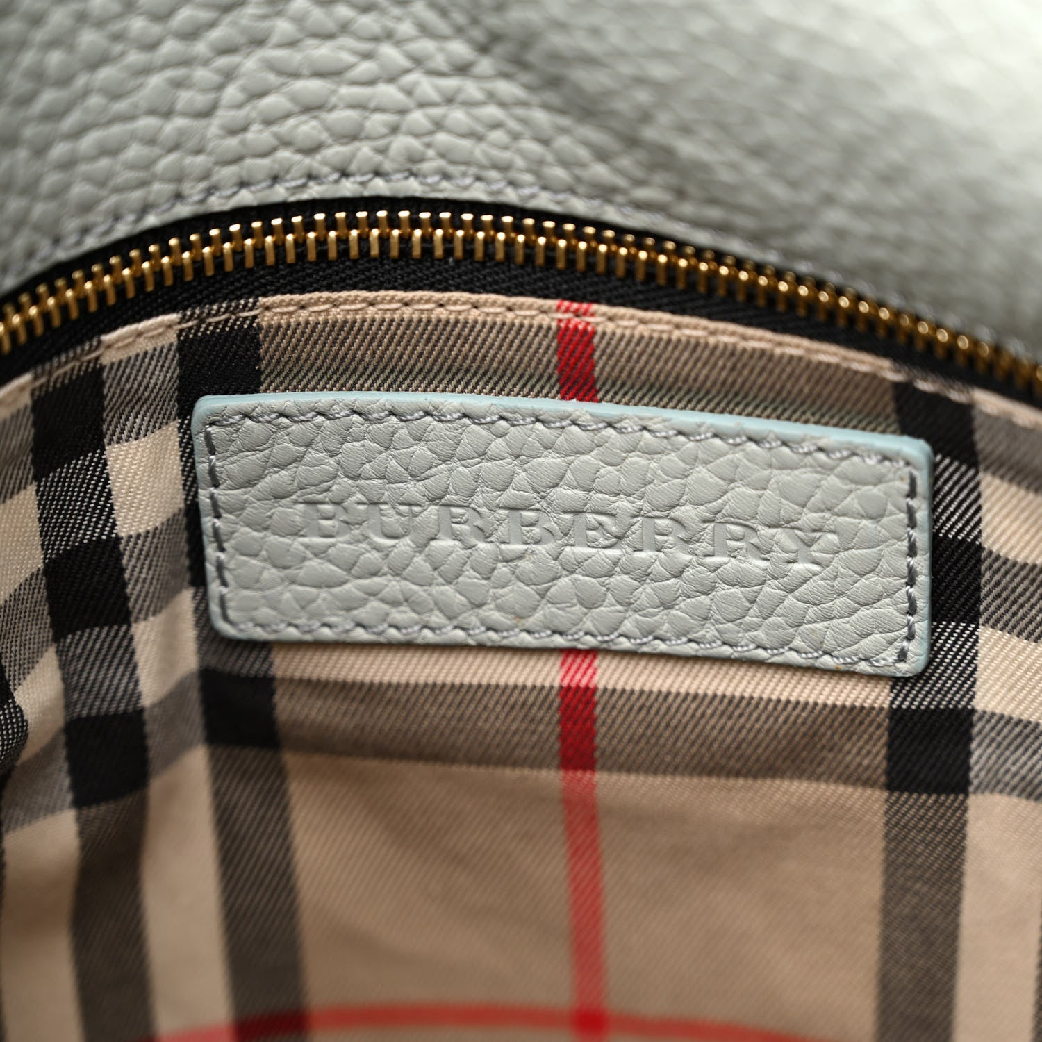 Burberry Grainy Calfskin Medium Cale Hobo Sky Blue 6 of 12