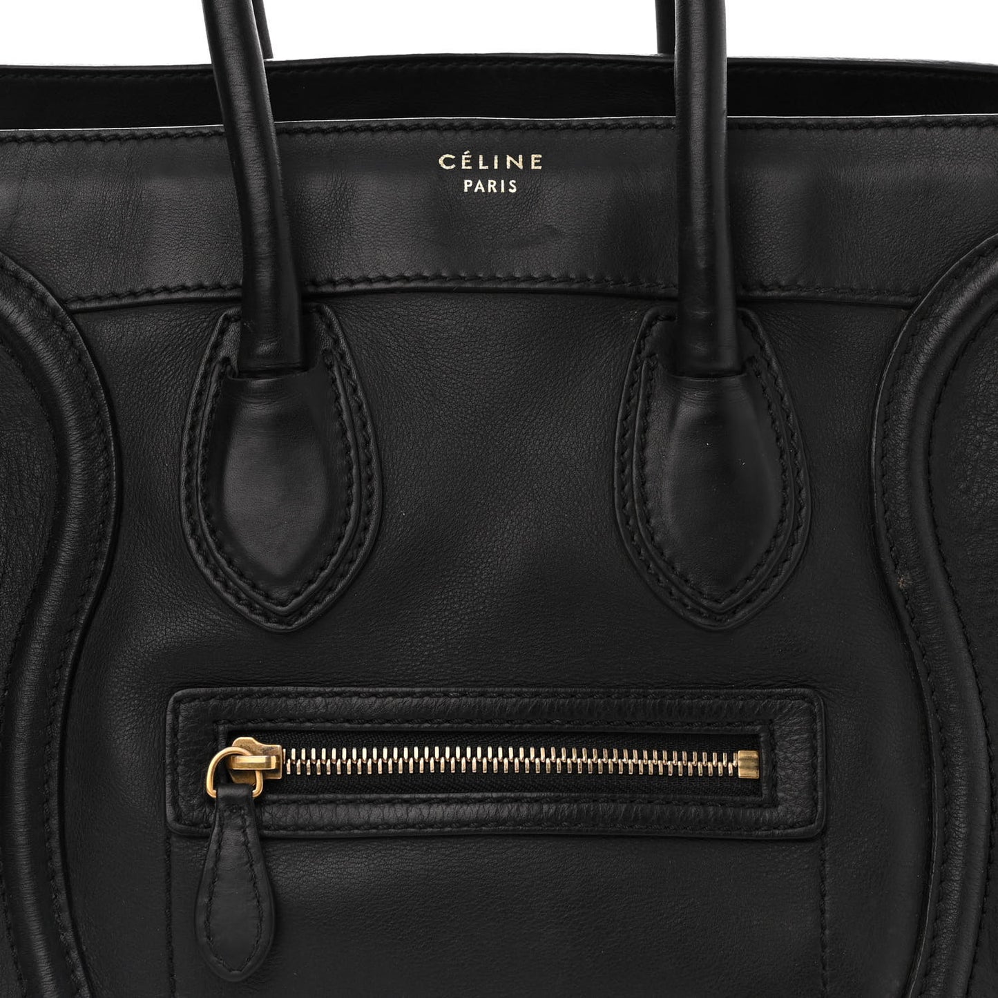 Smooth Calfskin Micro Luggage Black