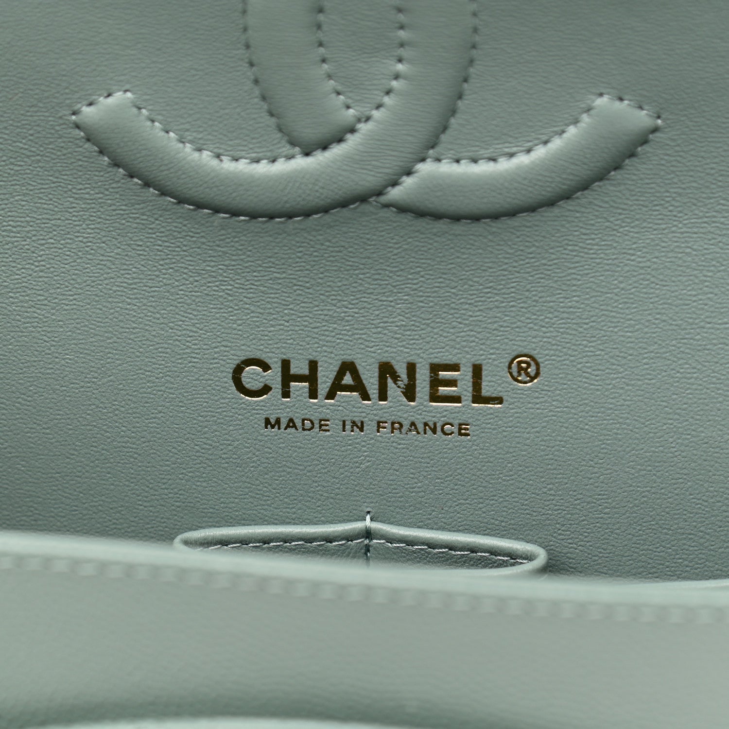Chanel Caviar Quilted Medium Double Flap Green 7 of 10