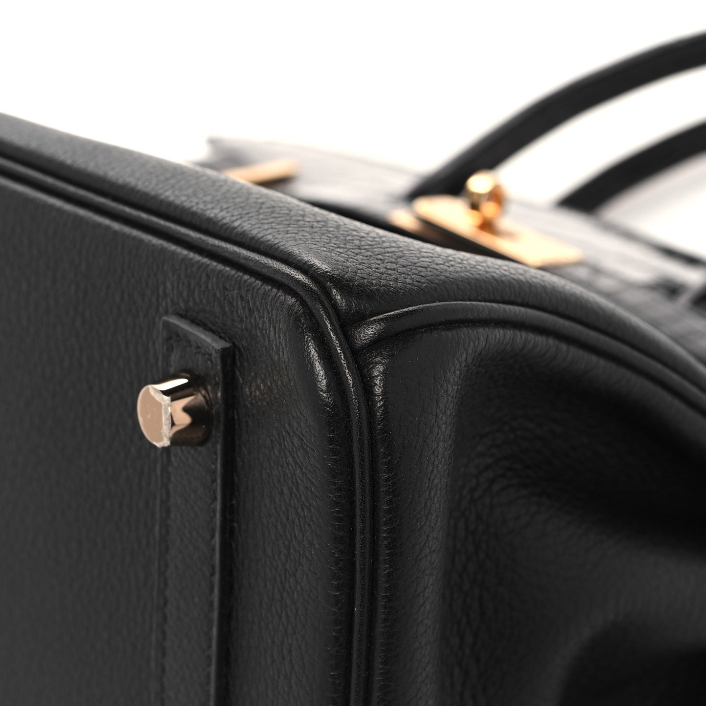 Taurillon Novillo Shiny Niloticus Crocodile Birkin Touch 30 Black