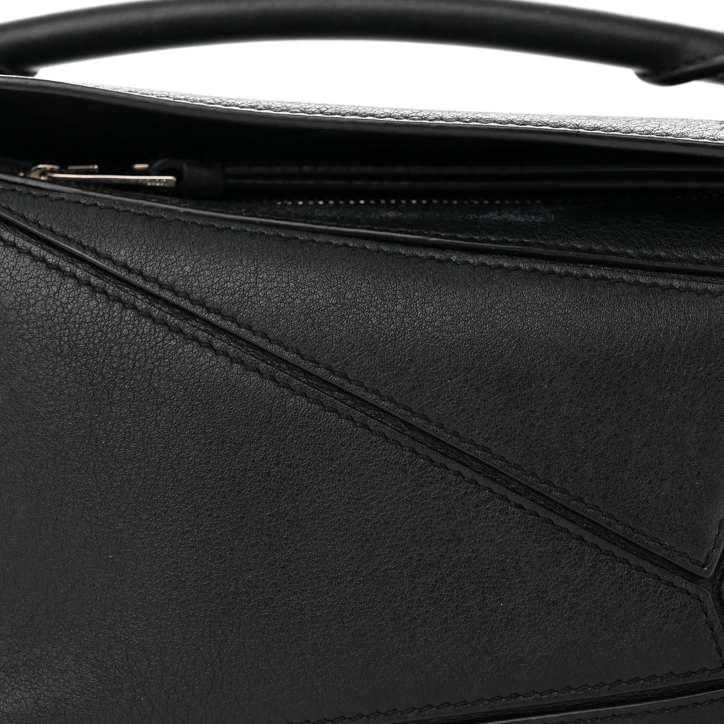 Calfskin Mini Puzzle Bag Black