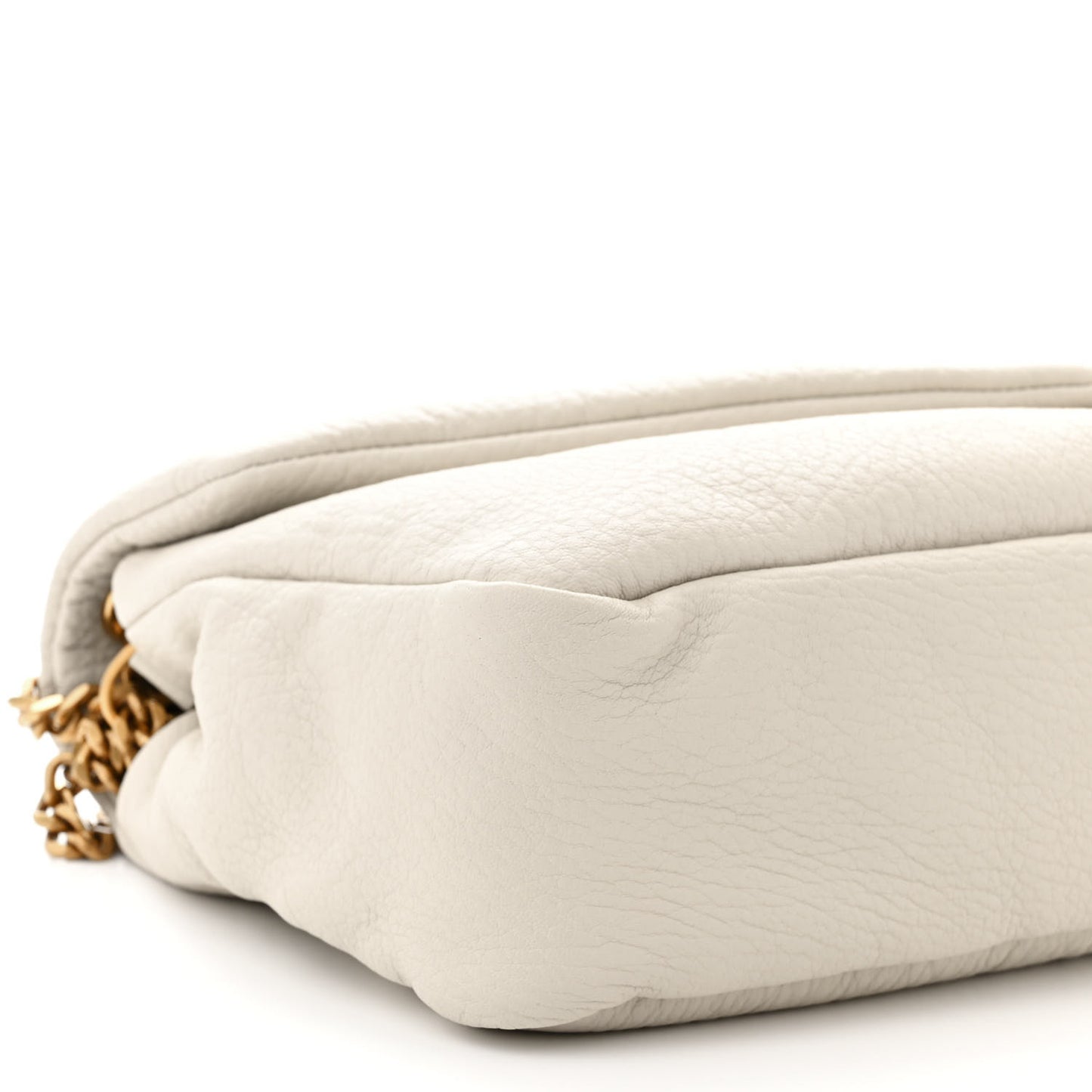 Grained Lambskin Large Calypso Blanc Vintage
