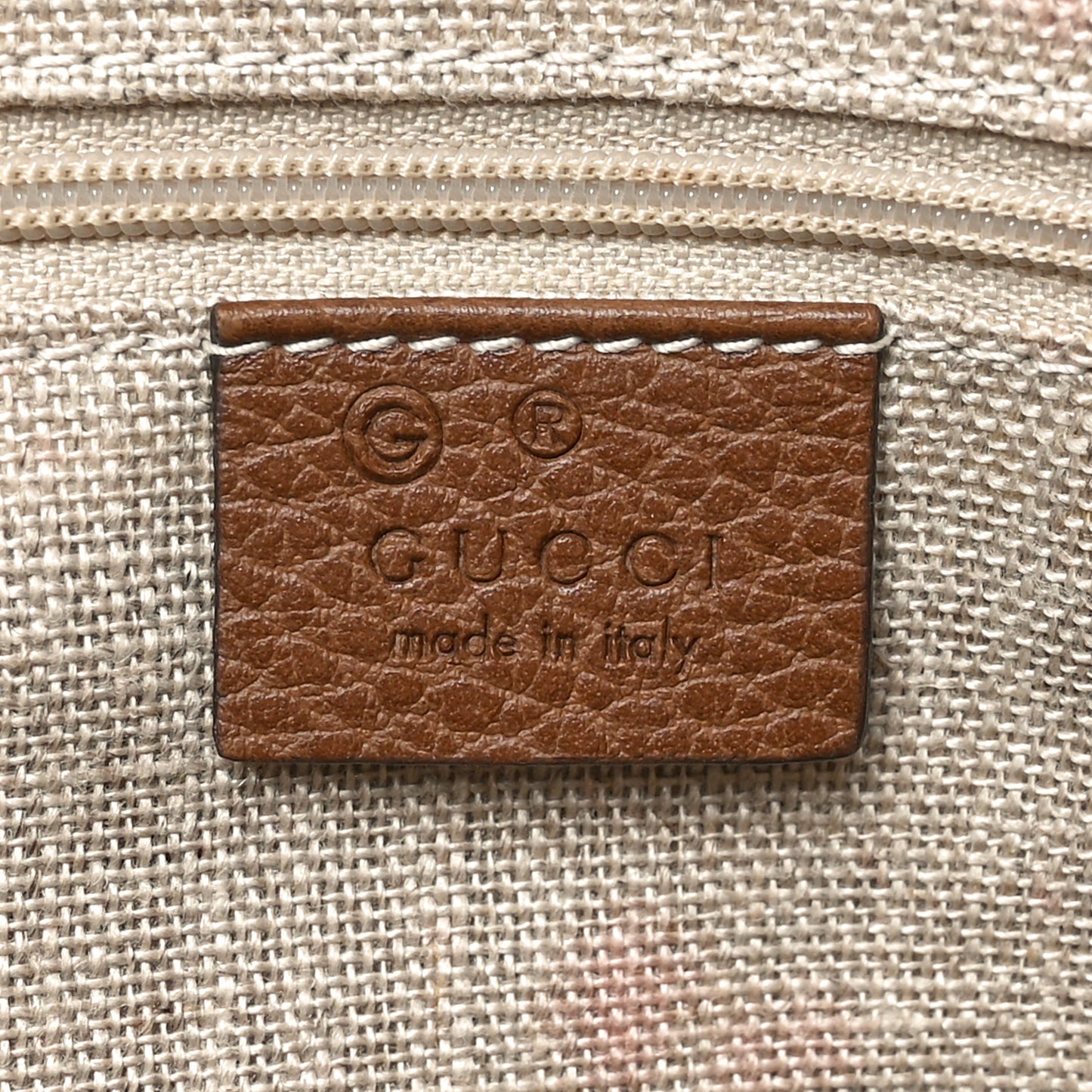 Monogram Medium Bree Shoulder Bag Beige Tabacco