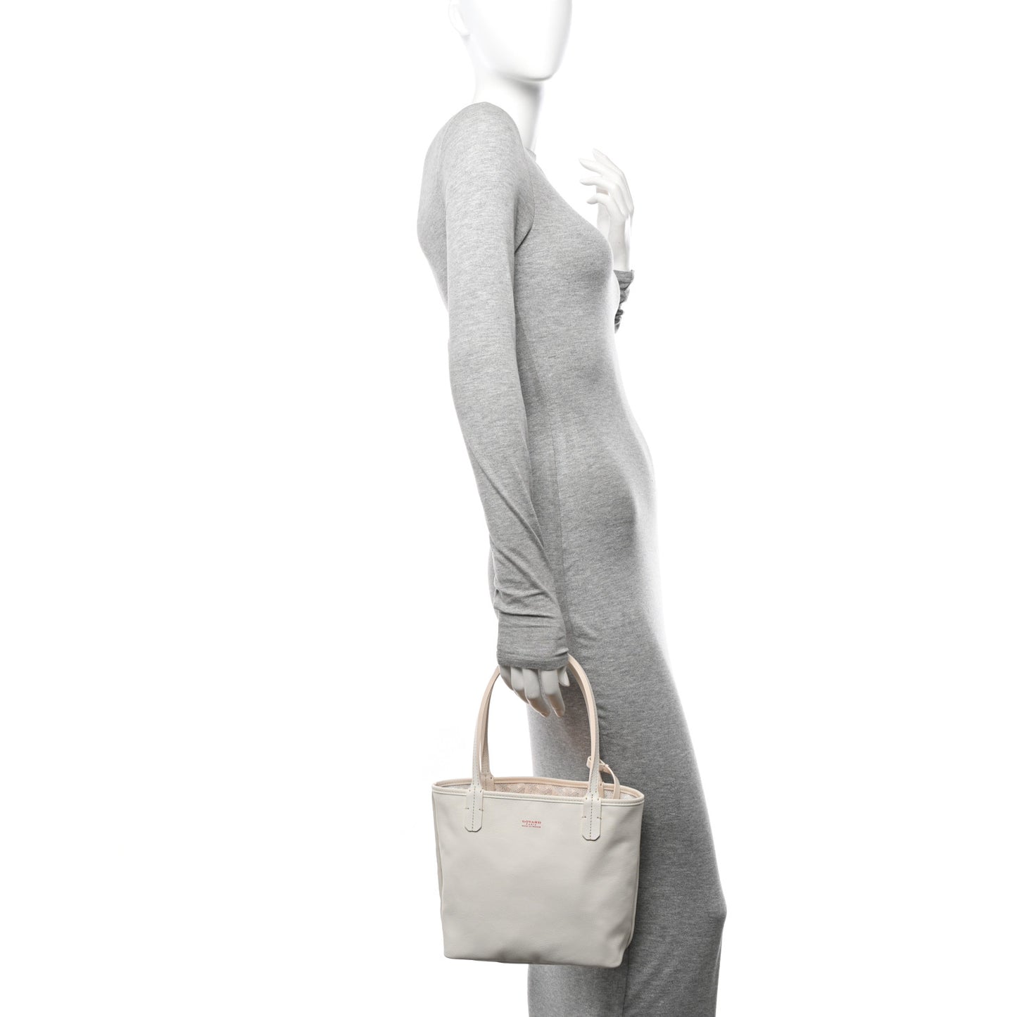 Goyardine Reversible Mini Anjou White