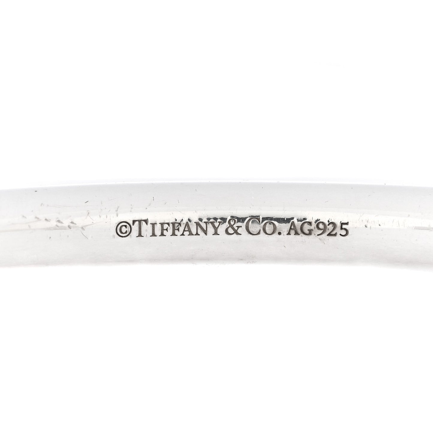 Sterling Silver Return to Tiffany Narrow Circle Edge Cuff Bracelet