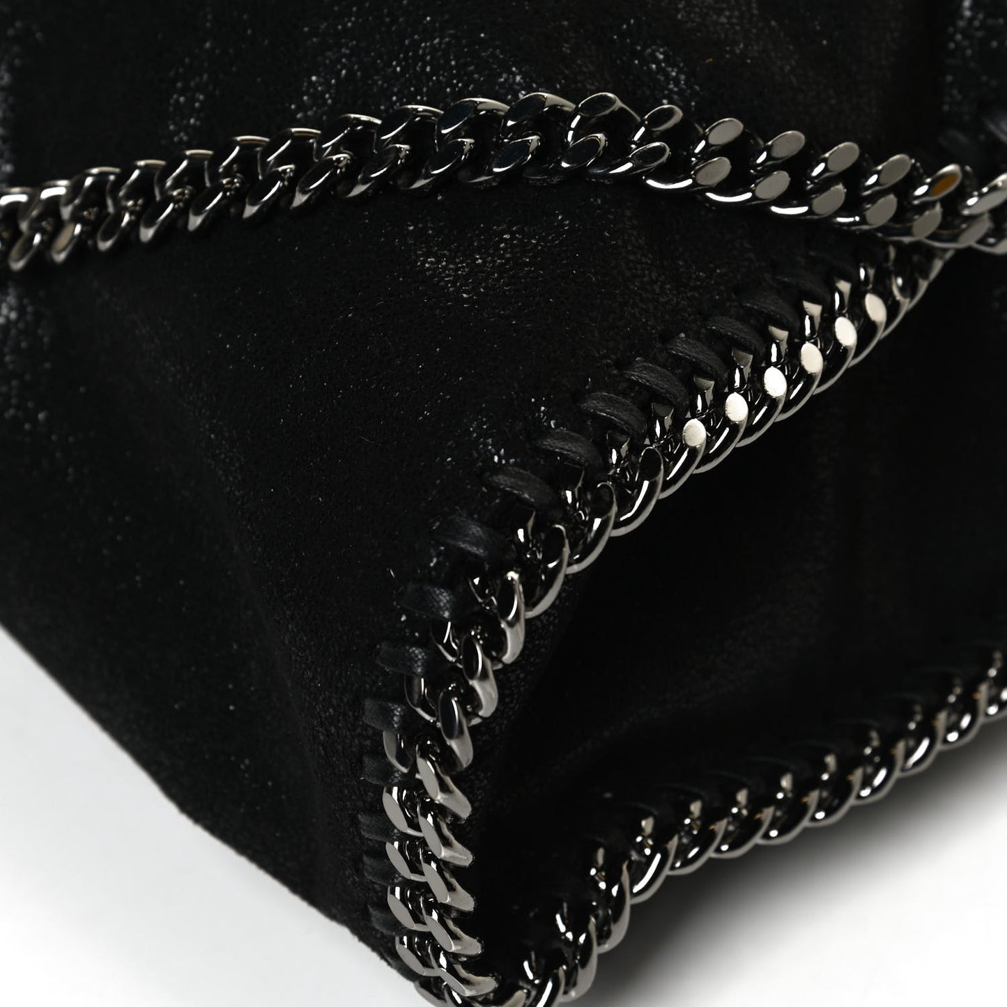 Shaggy Deer Falabella Fold Over Tote Black