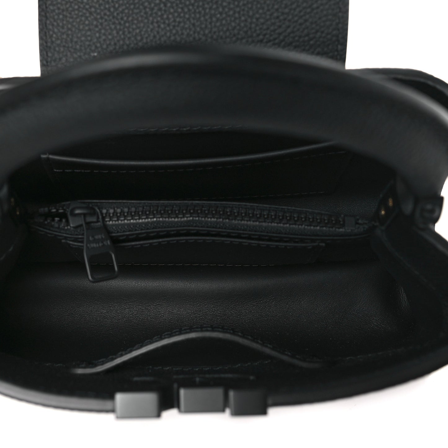 Matte Taurillon Capucines East West Mini All Black
