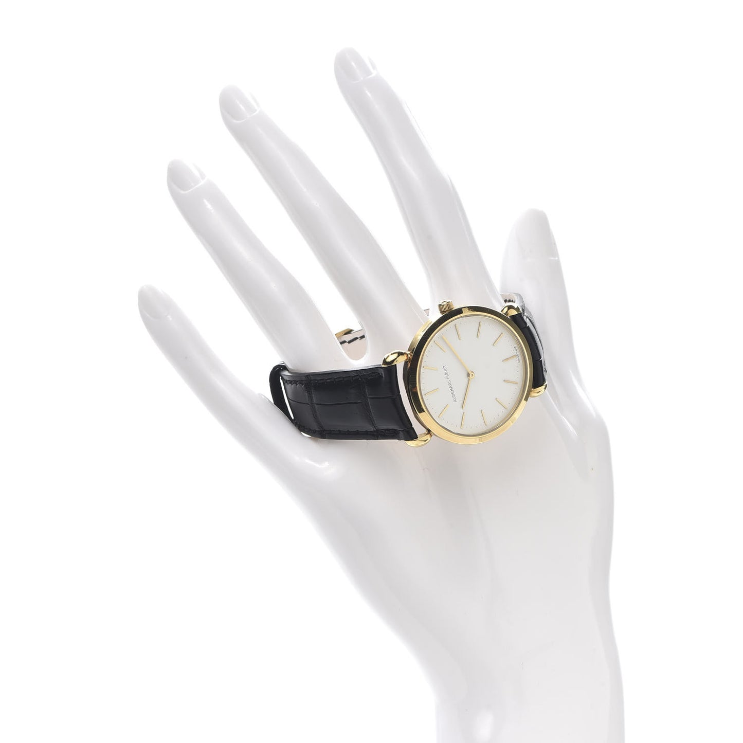 18K Yellow Gold Alligator 32mm Classic Manual Winding Watch