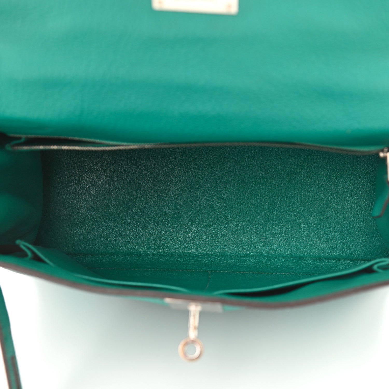 Hermes Chevre De Coromandel Kelly Retourne 28 Bleu Paon 4 of 15
