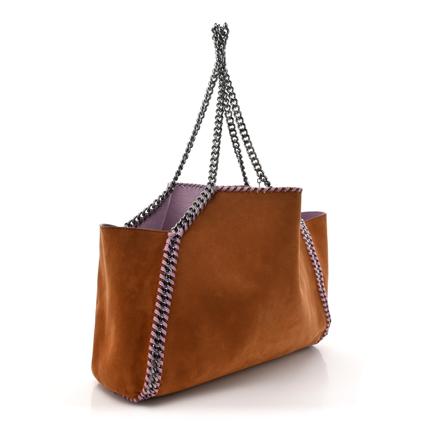 Shaggy Deer Falabella Reversible Tote Lilac Brown