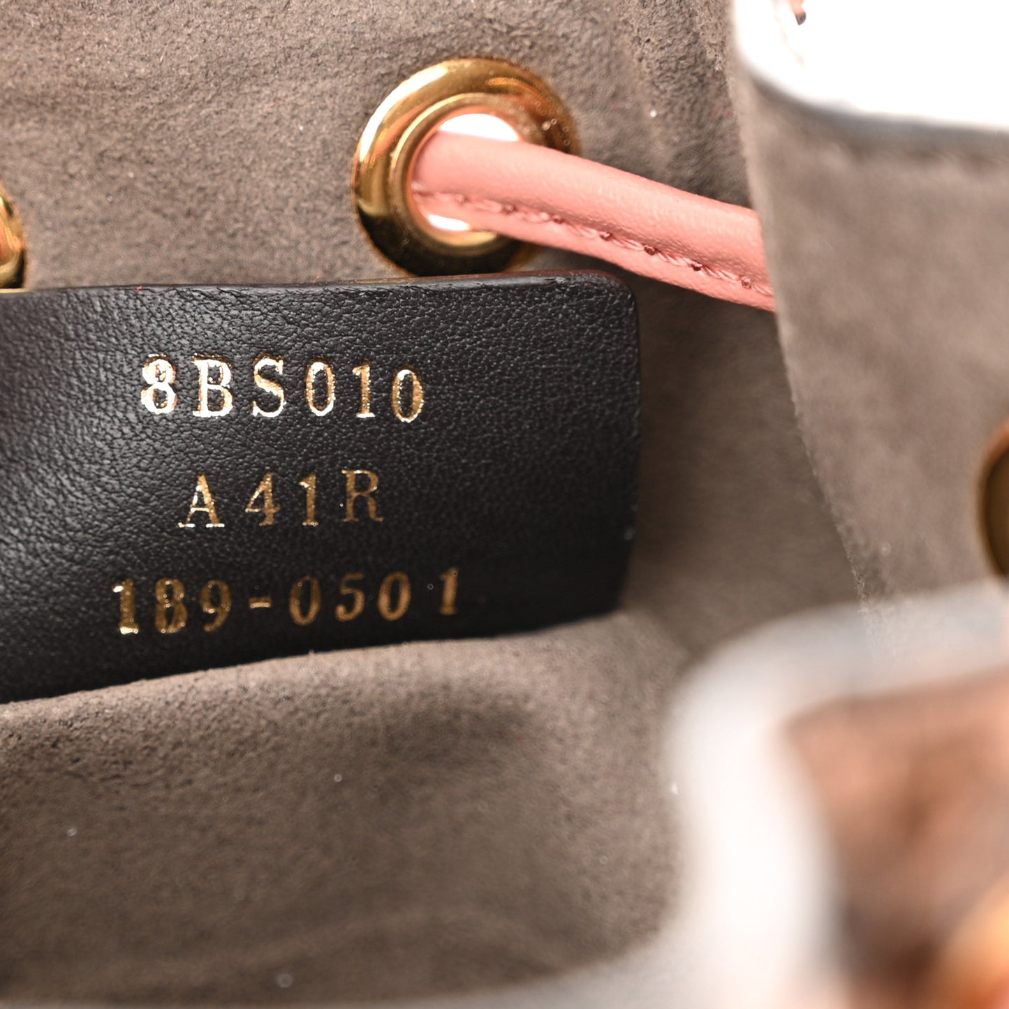 Snakeskin F is Fendi Mini Mon Tresor Bucket Bag Macaron