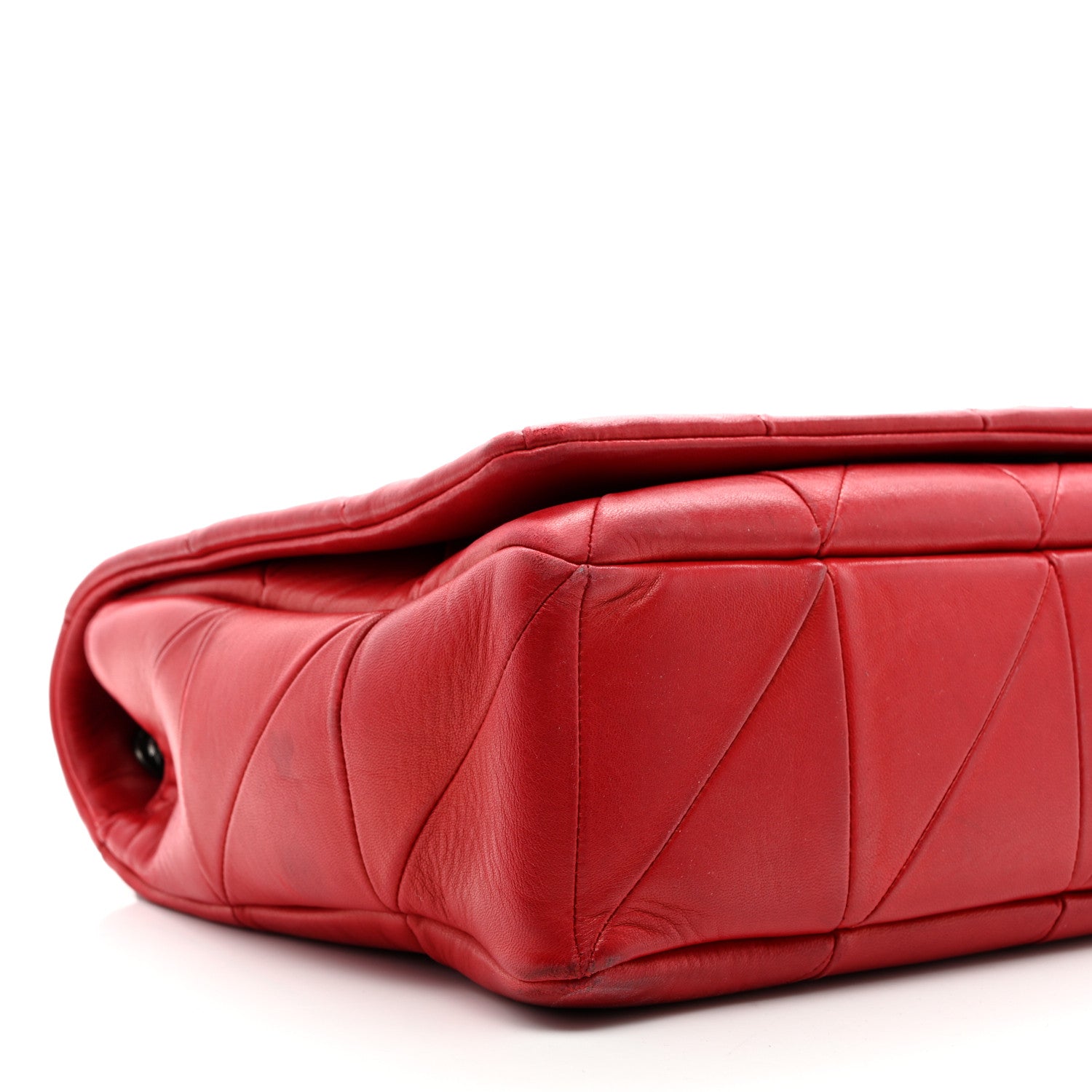 Saint Laurent Lambskin Patchwork Monogram Large Jamie Red 10 of 11