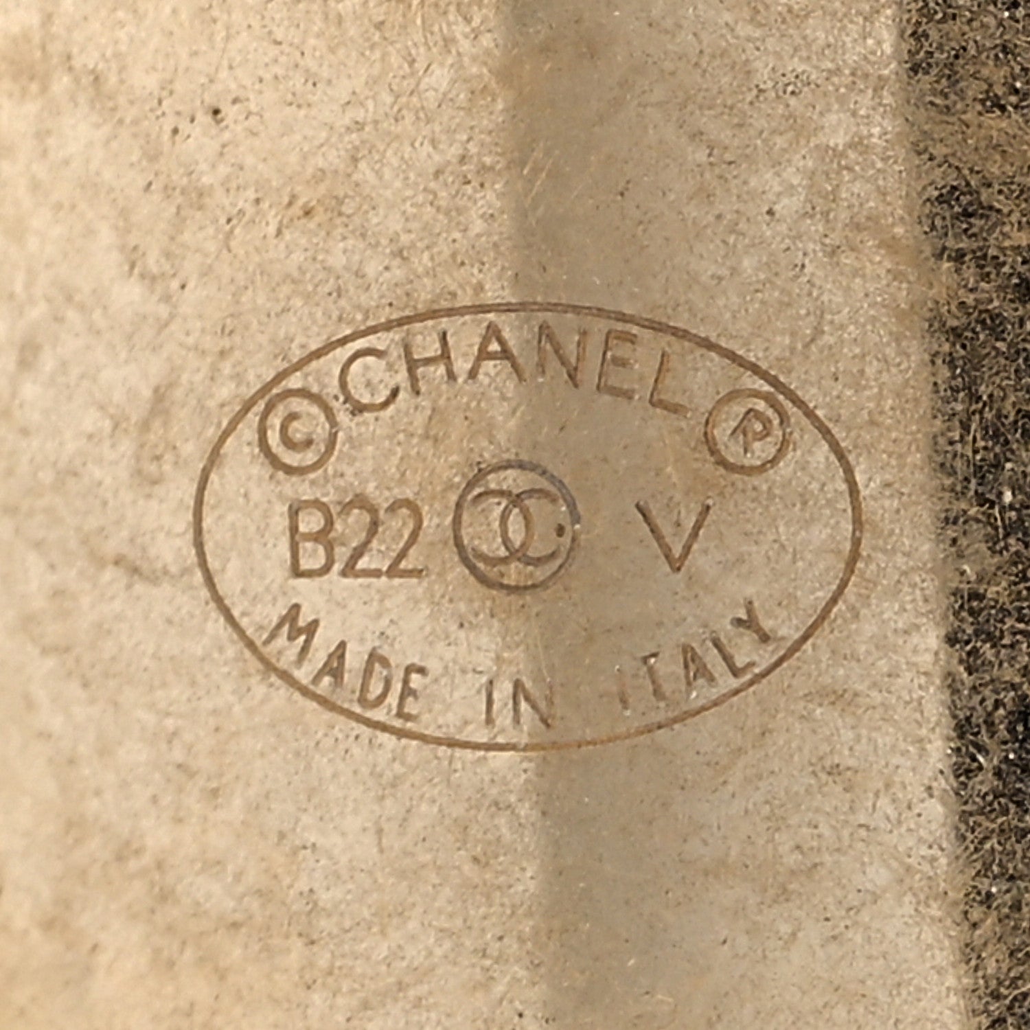 Chanel Metal Lock Drop Earrings Light Gold 4 of 4