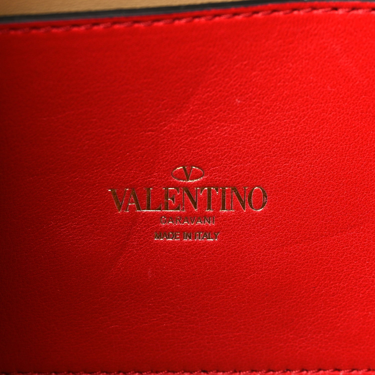 Valentino Garavani Calfskin Canvas Leopard Print Medium Rockstud Flip Lock Crossbody Bag Tan 6 of 9
