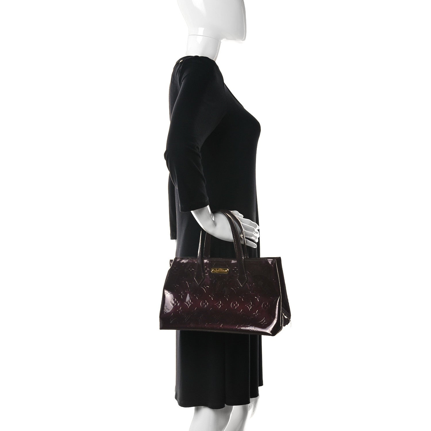 Louis Vuitton Vernis Wilshire PM Amarante 2 of 9