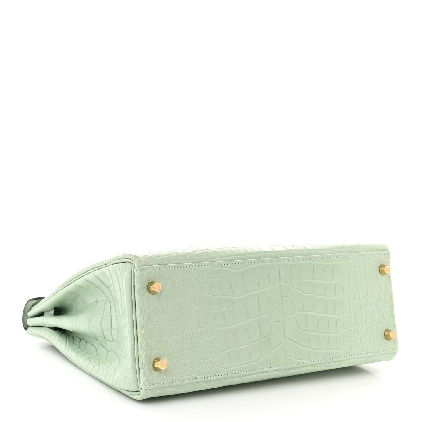 Matte Alligator Kelly Retourne 32 Vert D'eau