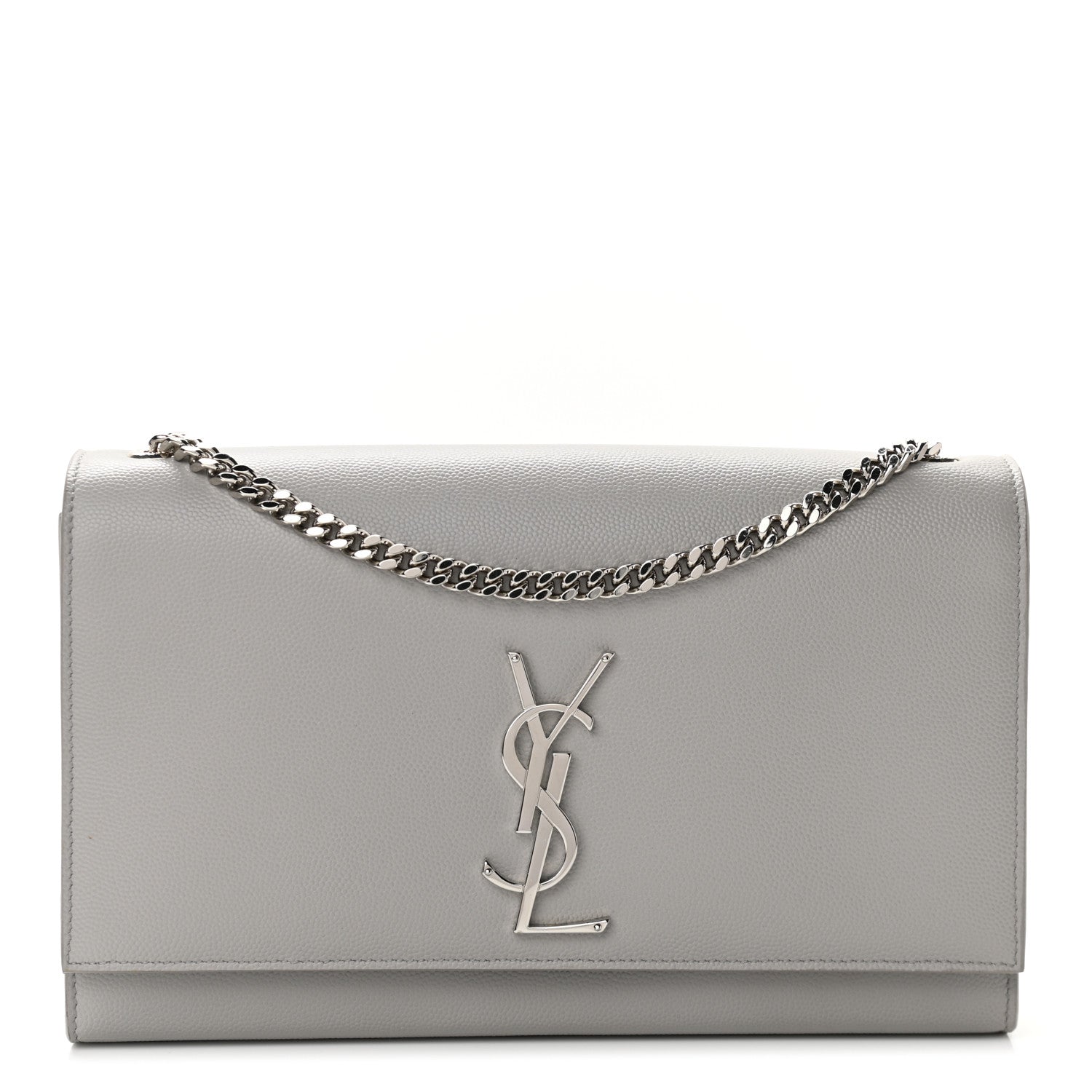 Saint Laurent Grain De Poudre Medium Classic Monogram Kate Satchel Souris 1 of 11