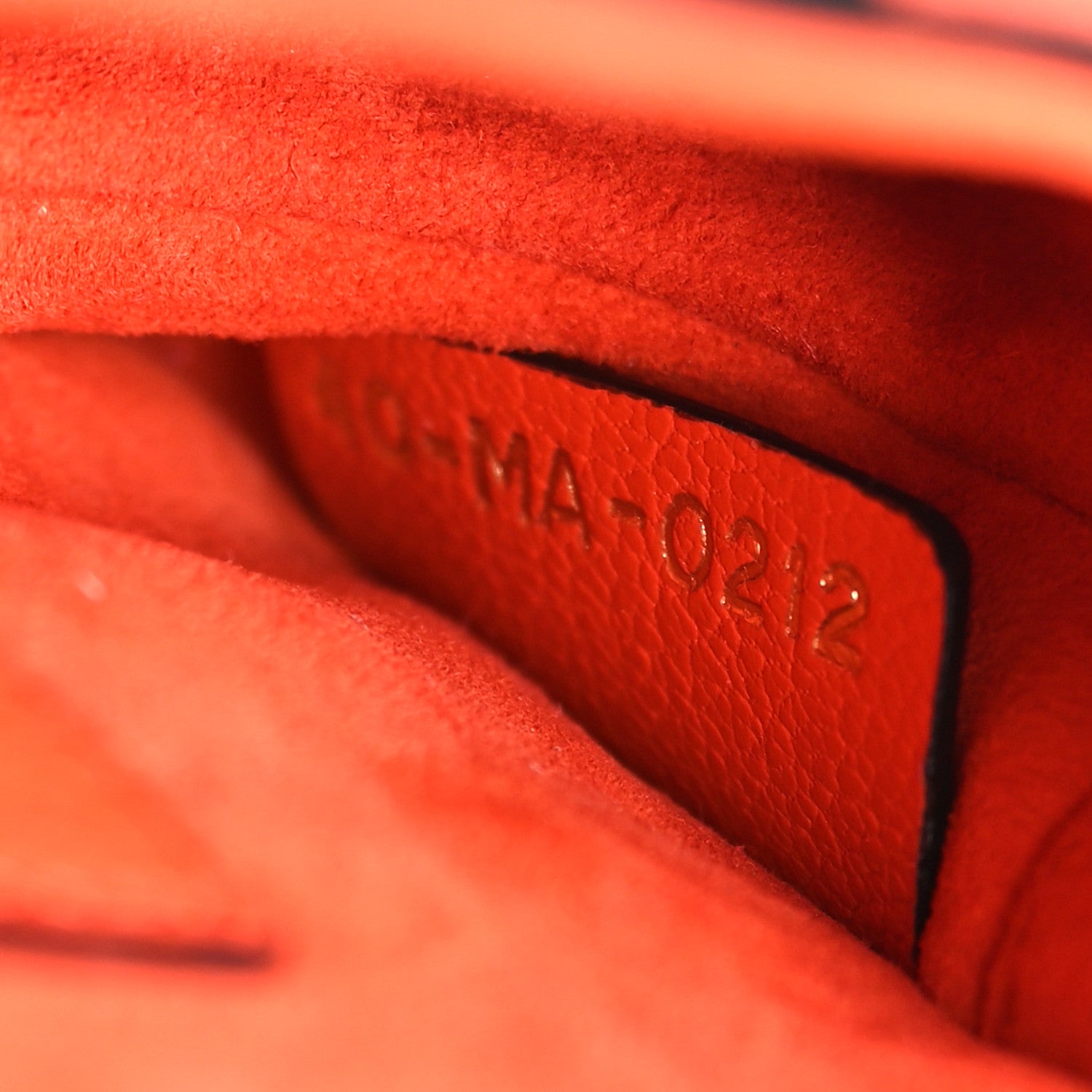 Christian Dior Goatskin Micro Saddle Bag With Strap Bright Orange 7 of 10