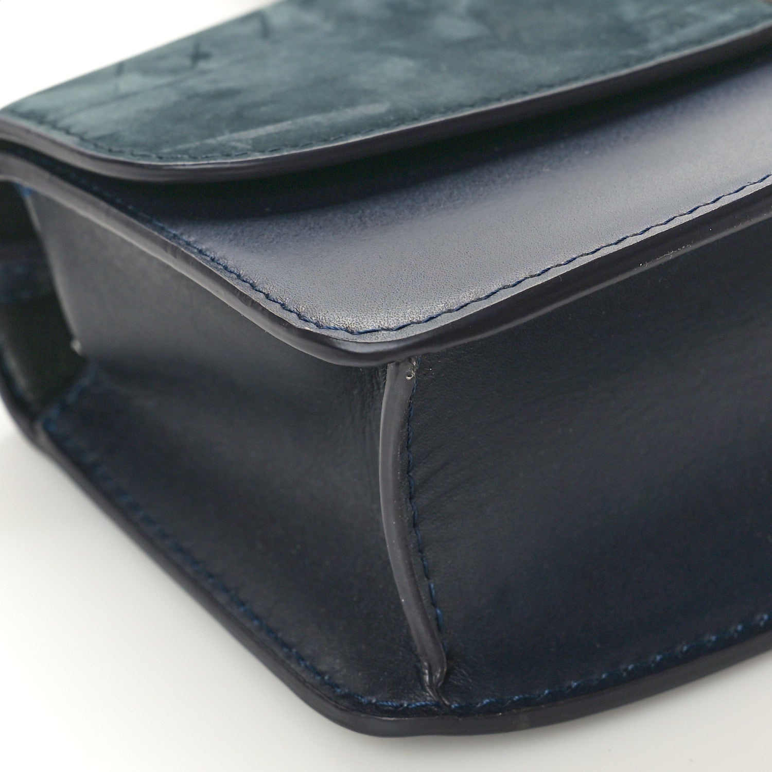 The Row Nubuck Calfskin Sofia E/W Crossbody Deep Navy Virginia Blue 8 of 10