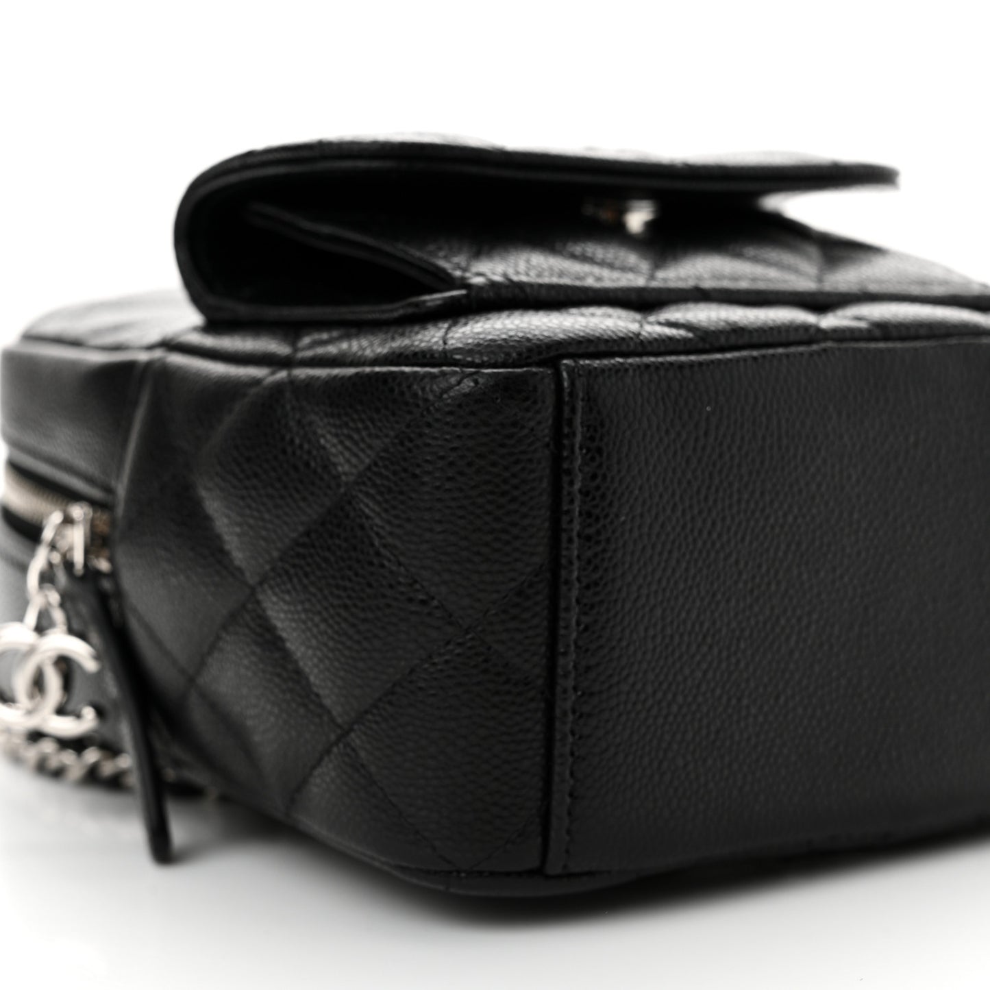 Caviar Quilted CC Mini Classic Backpack Black