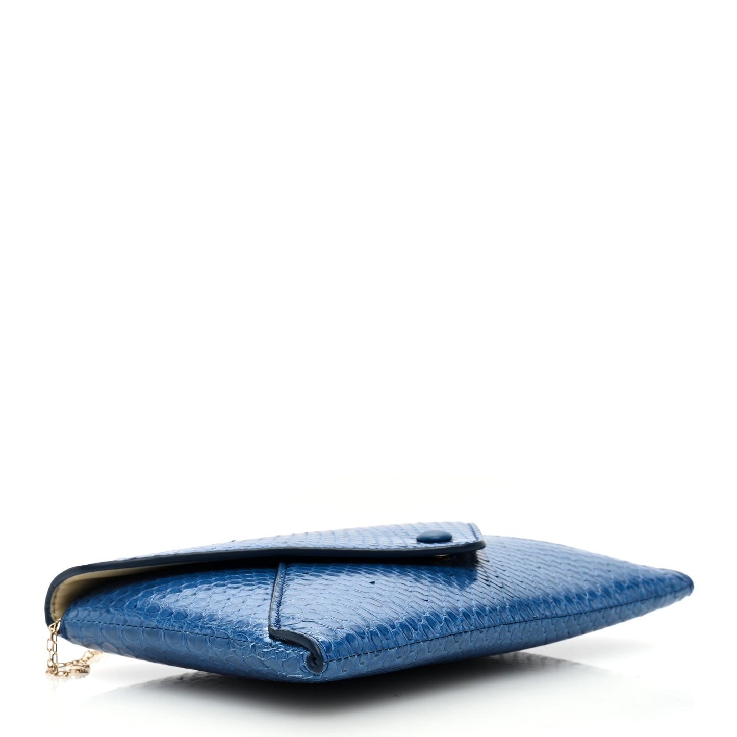 Snakeskin Envelope Chain Clutch Water Drop