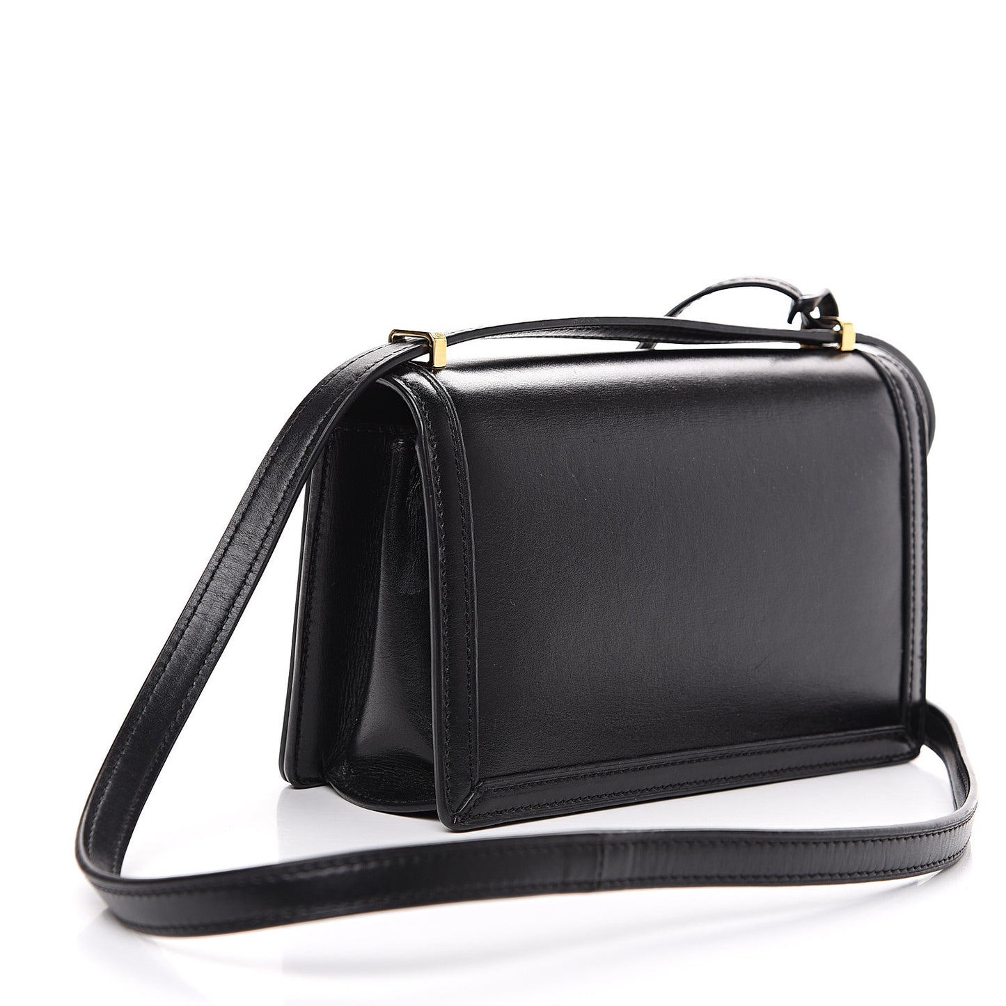 Calfskin Small Barcelona Shoulder Bag Black