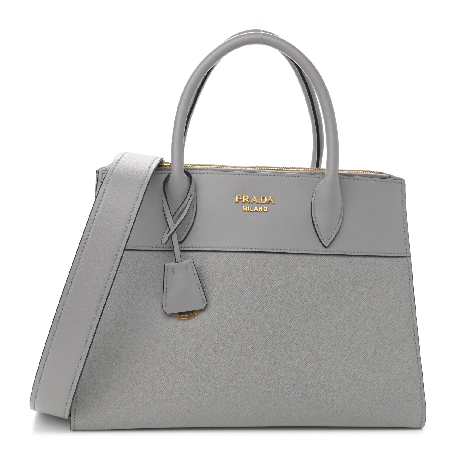 Prada Saffiano City Calfskin Paradigme Bag Nube 1 of 12
