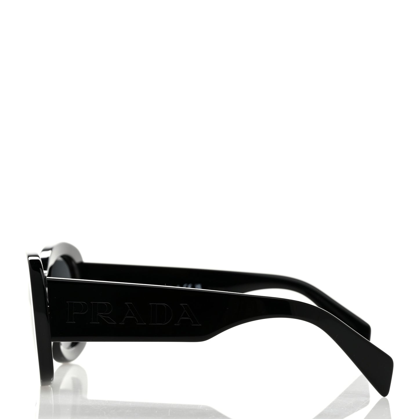 Acetate Oval Sunglasses SPR A13 Black